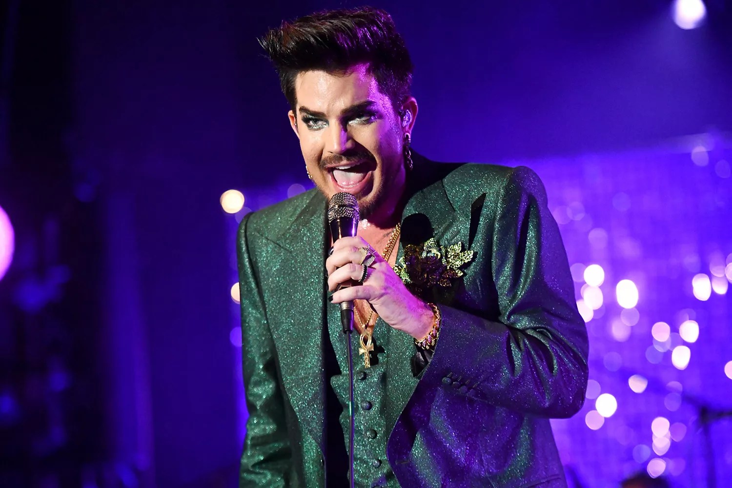 Adam Lambert performs onstage during his &lsquo;Velvet&rsquo; tour at El Rey Theatre on December 21, 2019 in Los Angeles, California