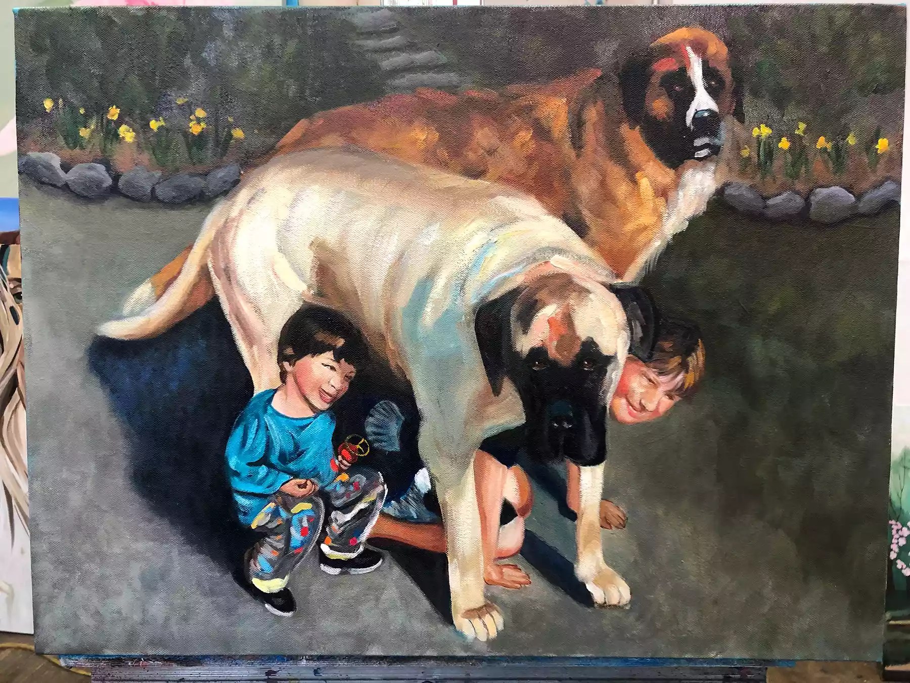 Jesse Lewis - Sandy Hook victim - Painting by Scarlett Lewis