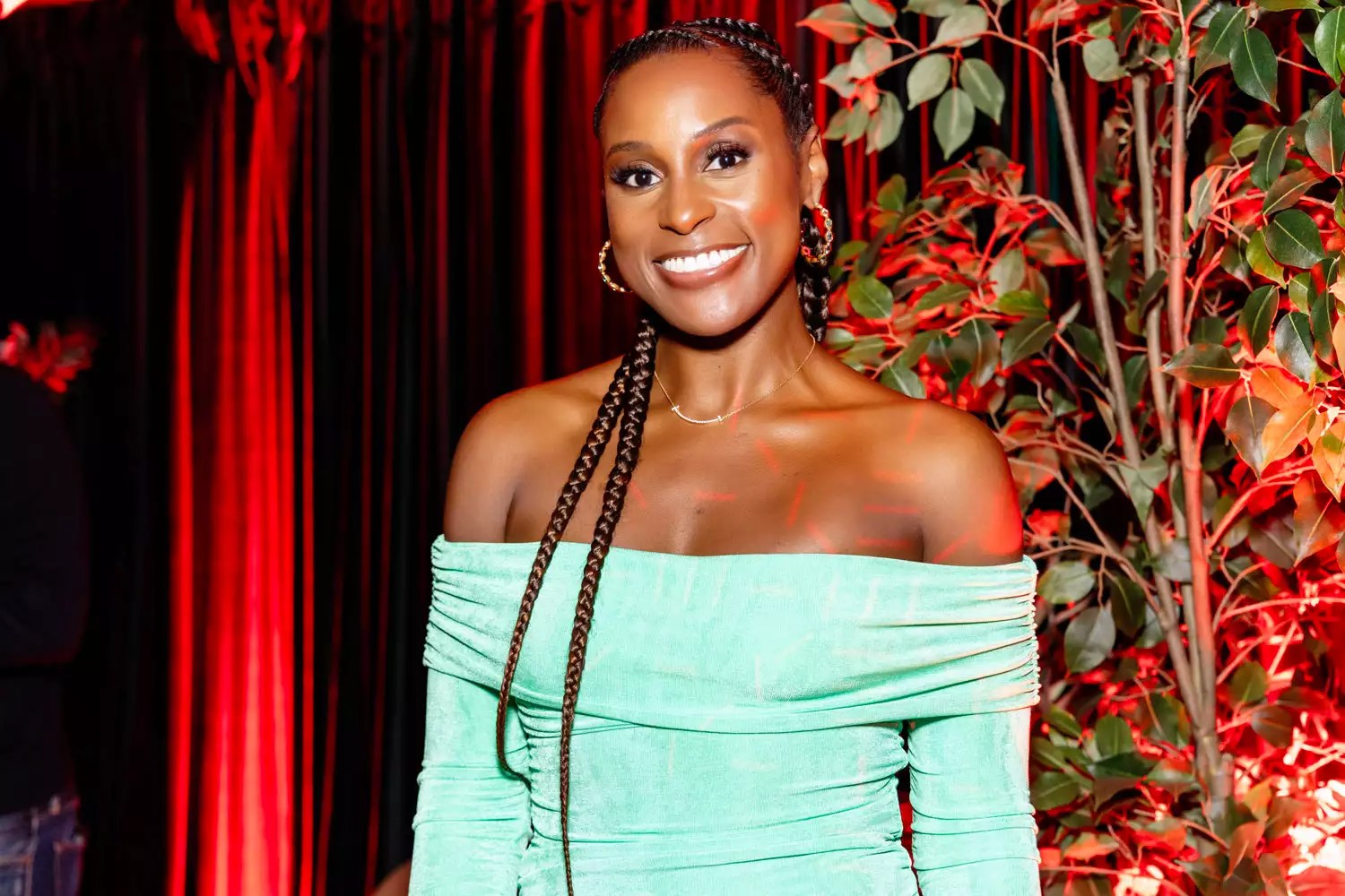 Issa Rae celebrates with Delta Air Lines at the Medallion Member speakeasy at The Delta Lounge