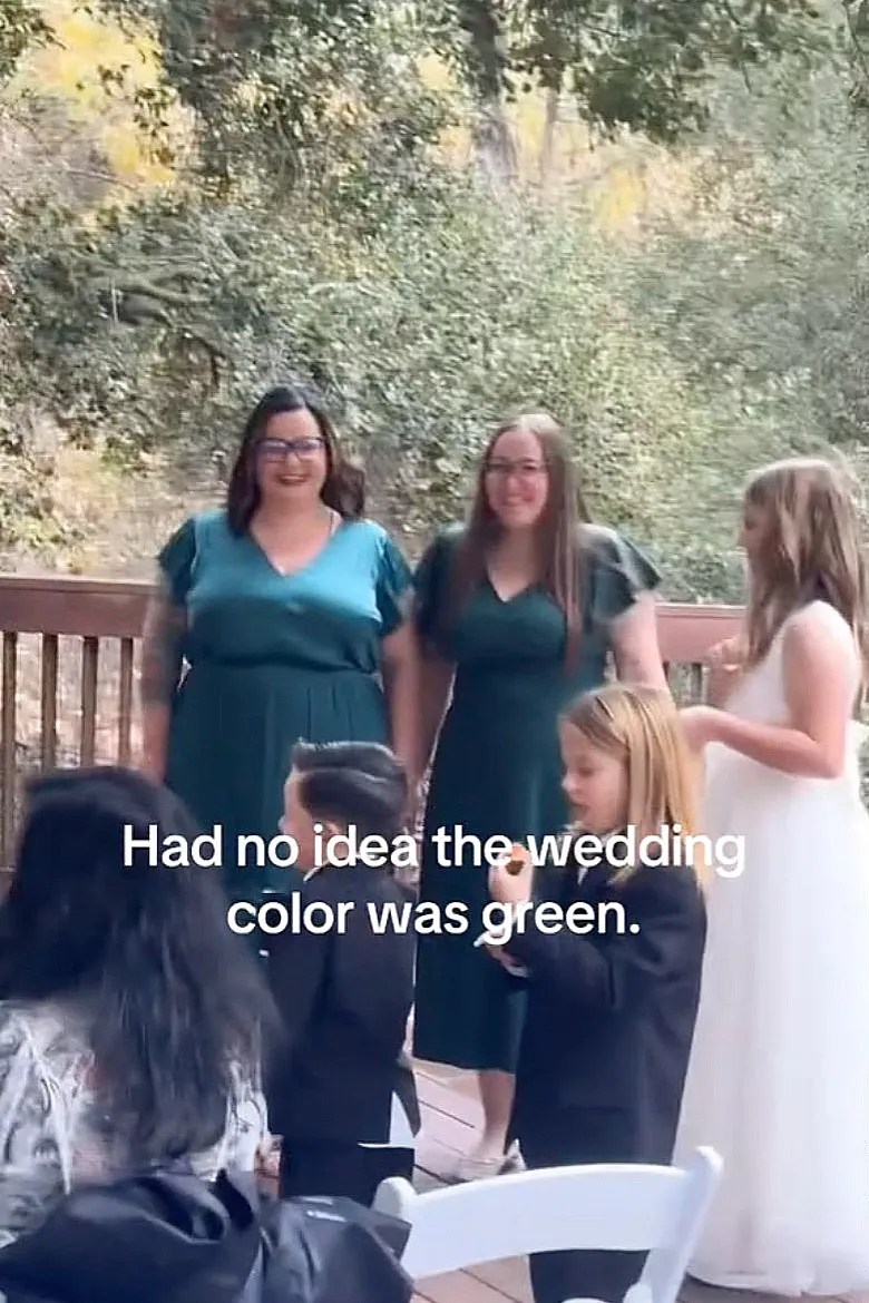 Matching Dresses.