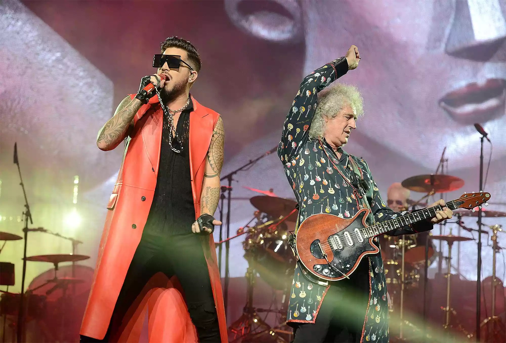 Queen And Adam Lambert Perform At Wembley Arena