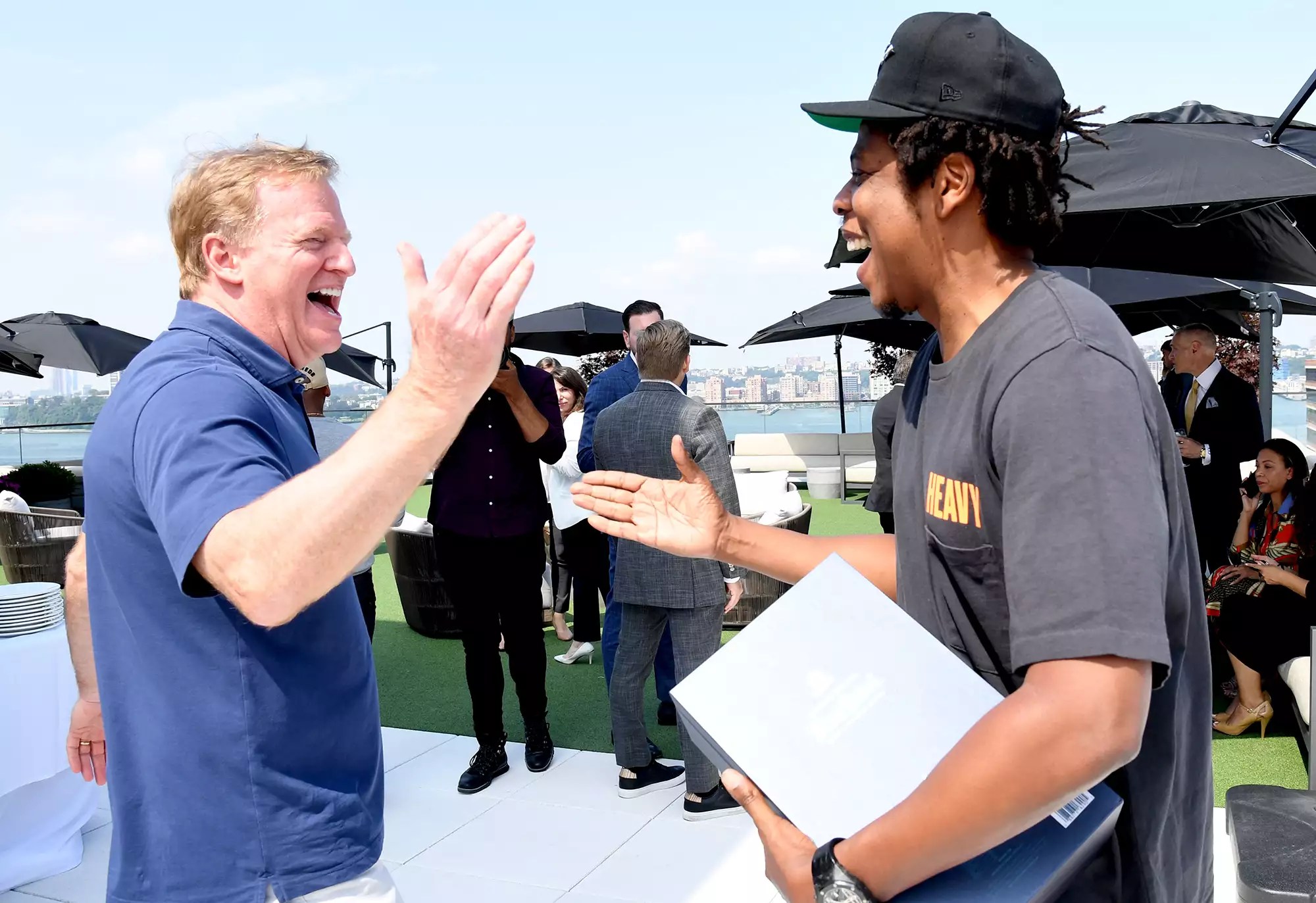 Roger Goodell and Jay Z
