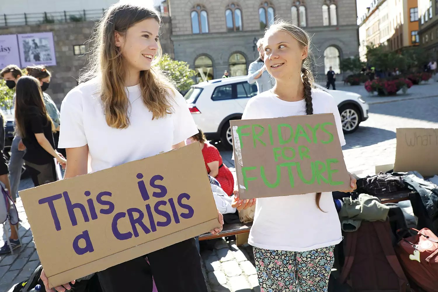 Greta Thunberg and Luisa Neubauer