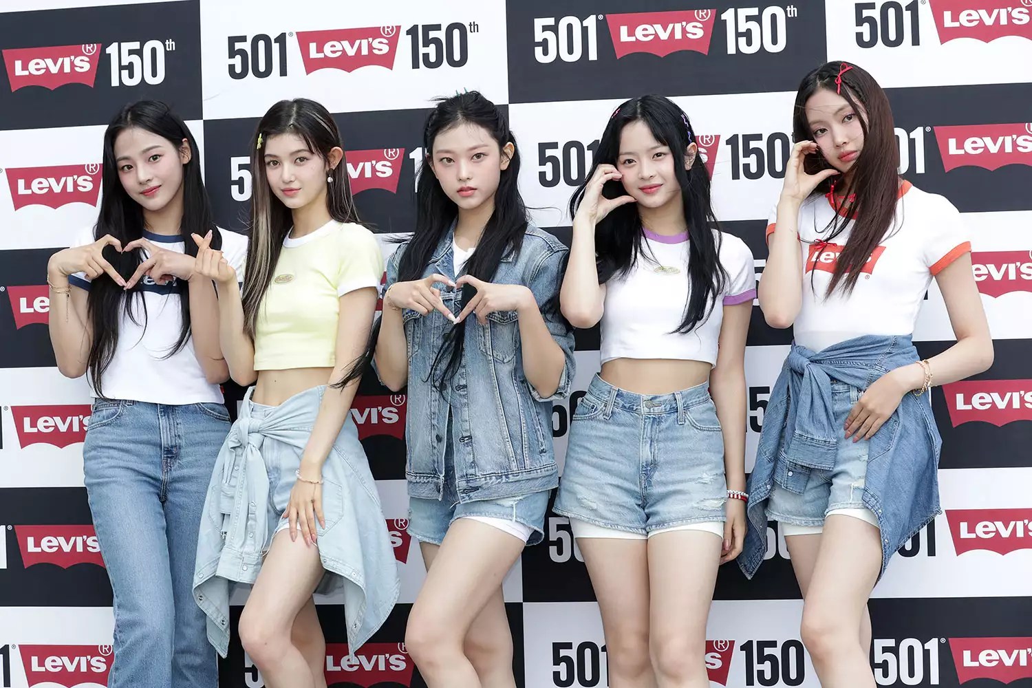 SEOUL, SOUTH KOREA - MAY 20: Minji, Danielle, Haerin, Hanni and Lee Hye-In aka Hyein of girl group NewJeans attend the &lsquo;LEVI&rsquo;s 150 Years of The 501 Jeans&rsquo; event on May 20, 2023 in Seoul, South Korea. (Photo by Han Myung-Gu/WireImage)
