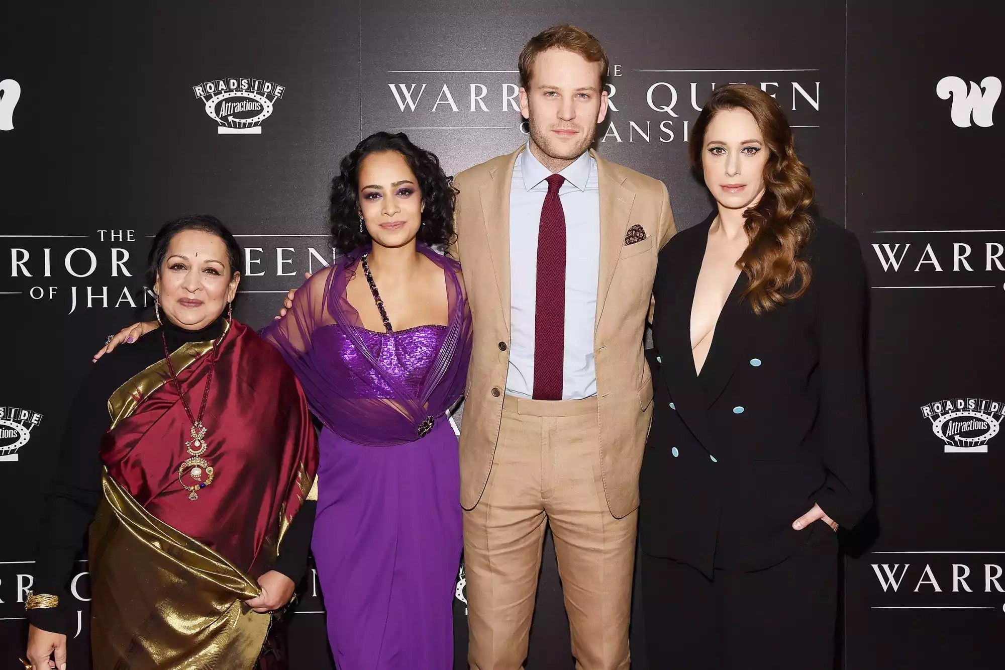 Producer, director and co-screenwriter Swati Bhise, actress, executive producer and co-screenwriter Devika Bhise, actors Ben Lamb and Jodhi May attend &ldquo;The Warrior Queen of Jhansi&rdquo; World Premiere hosted by The Wing at Metrograph on November 13, 2019 in New York