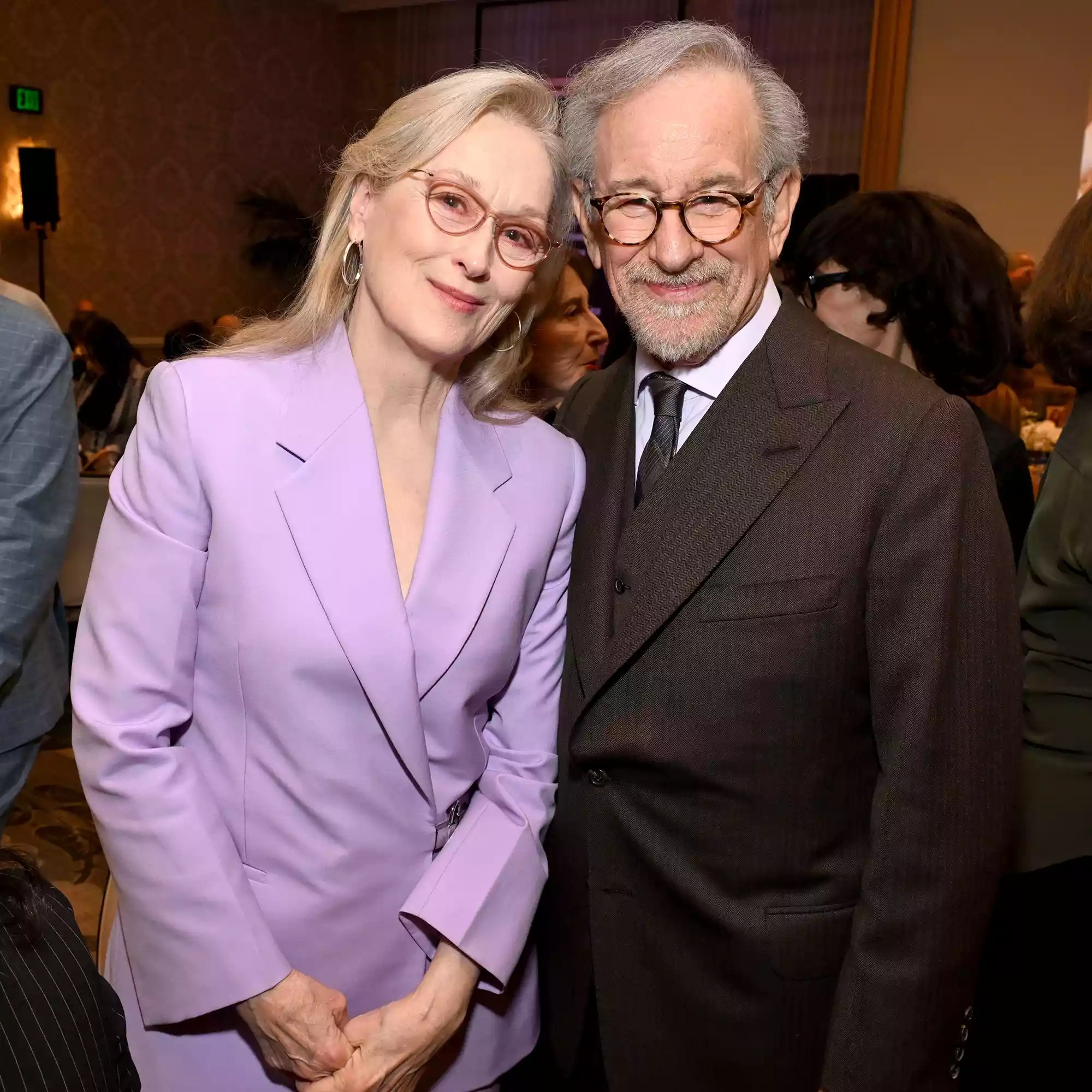 Meryl Streep and Steven Spielberg attend the AFI Awards
