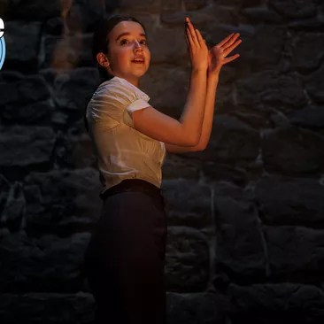 Ariella Glaser as Sara in White Bird: A Wonder Story. Photo Credit: Larry Horricks