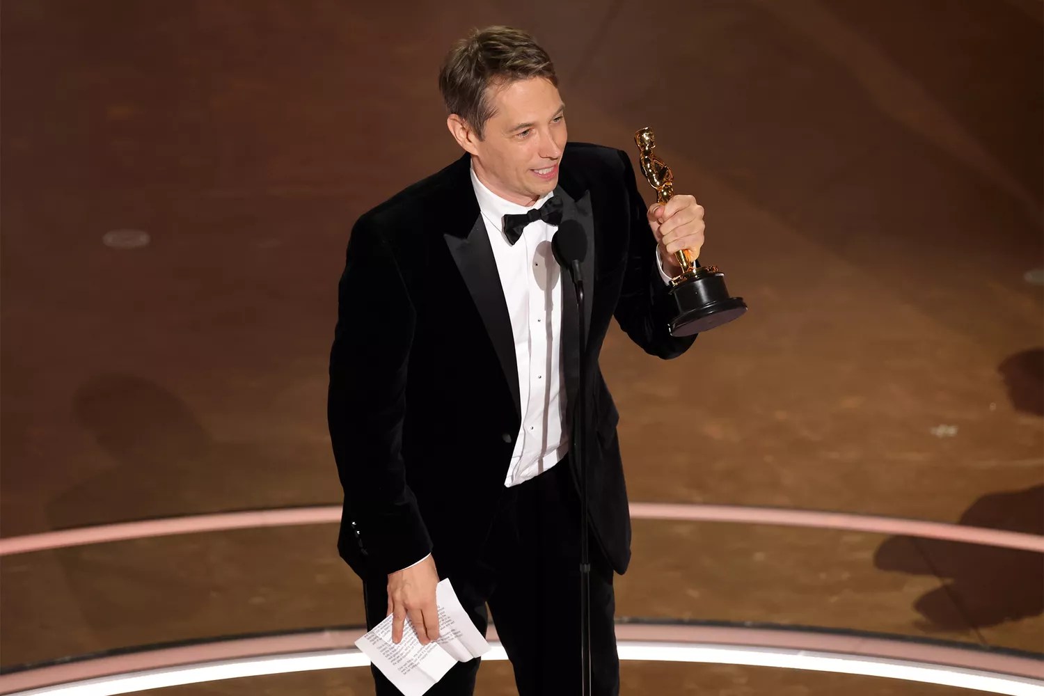 Sean Baker accepts the Directing award for &ldquo;Anora&rdquo; onstage during the 97th Annual Oscars at Dolby Theatre on March 02, 2025 in Hollywood, California
