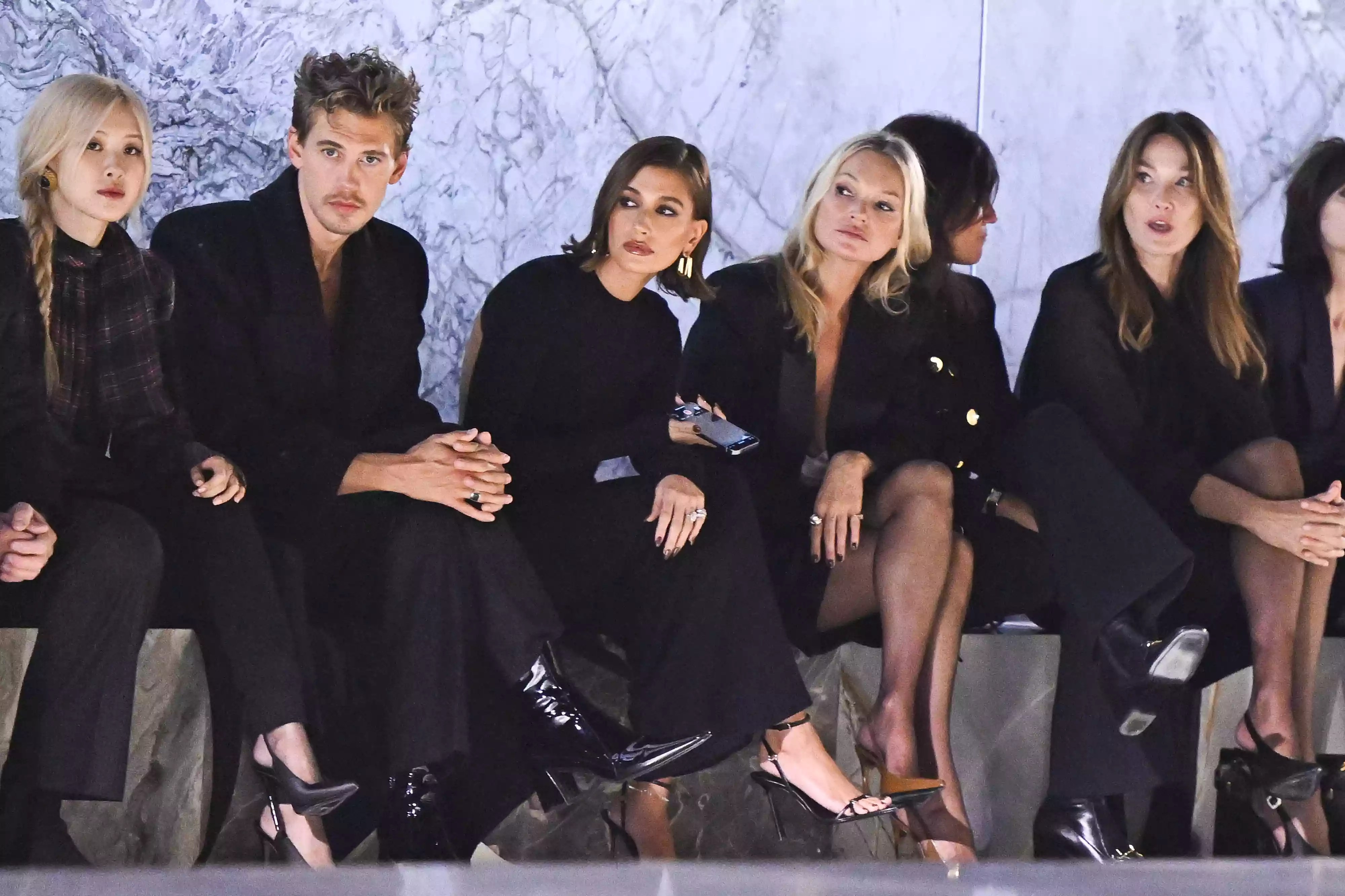 Austin Butler, Hailey Bieber, Kate Moss and Carla Bruni PFW Paris Fashion Week 09 26 23