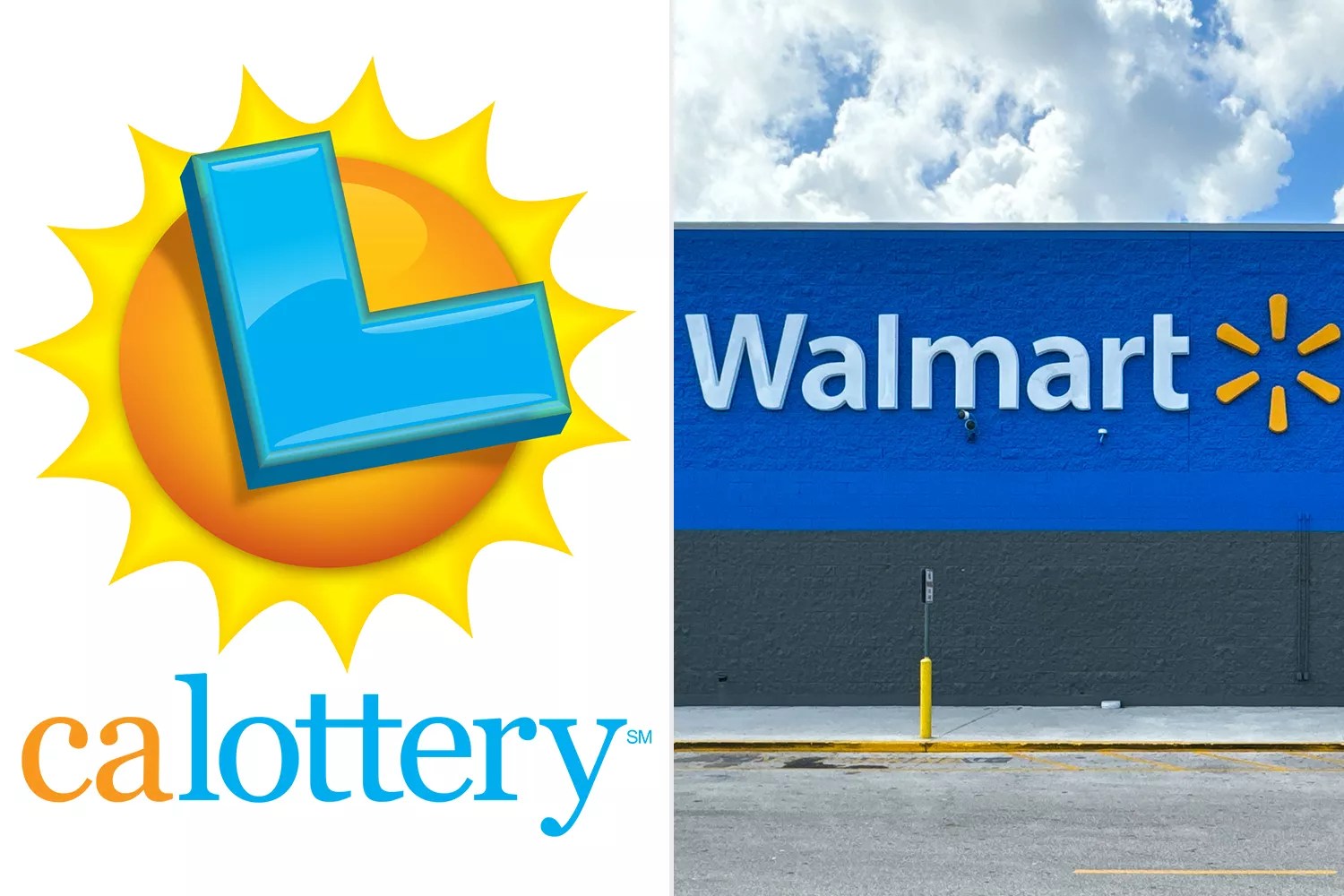 California Lottery logo, Walmart store