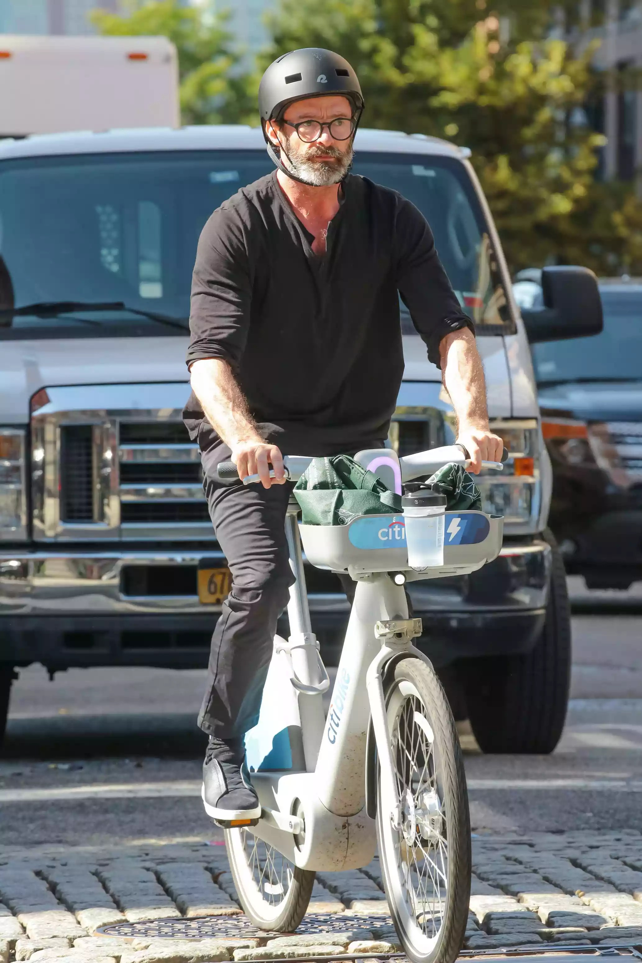 Hugh Jackman bike 10 11 23