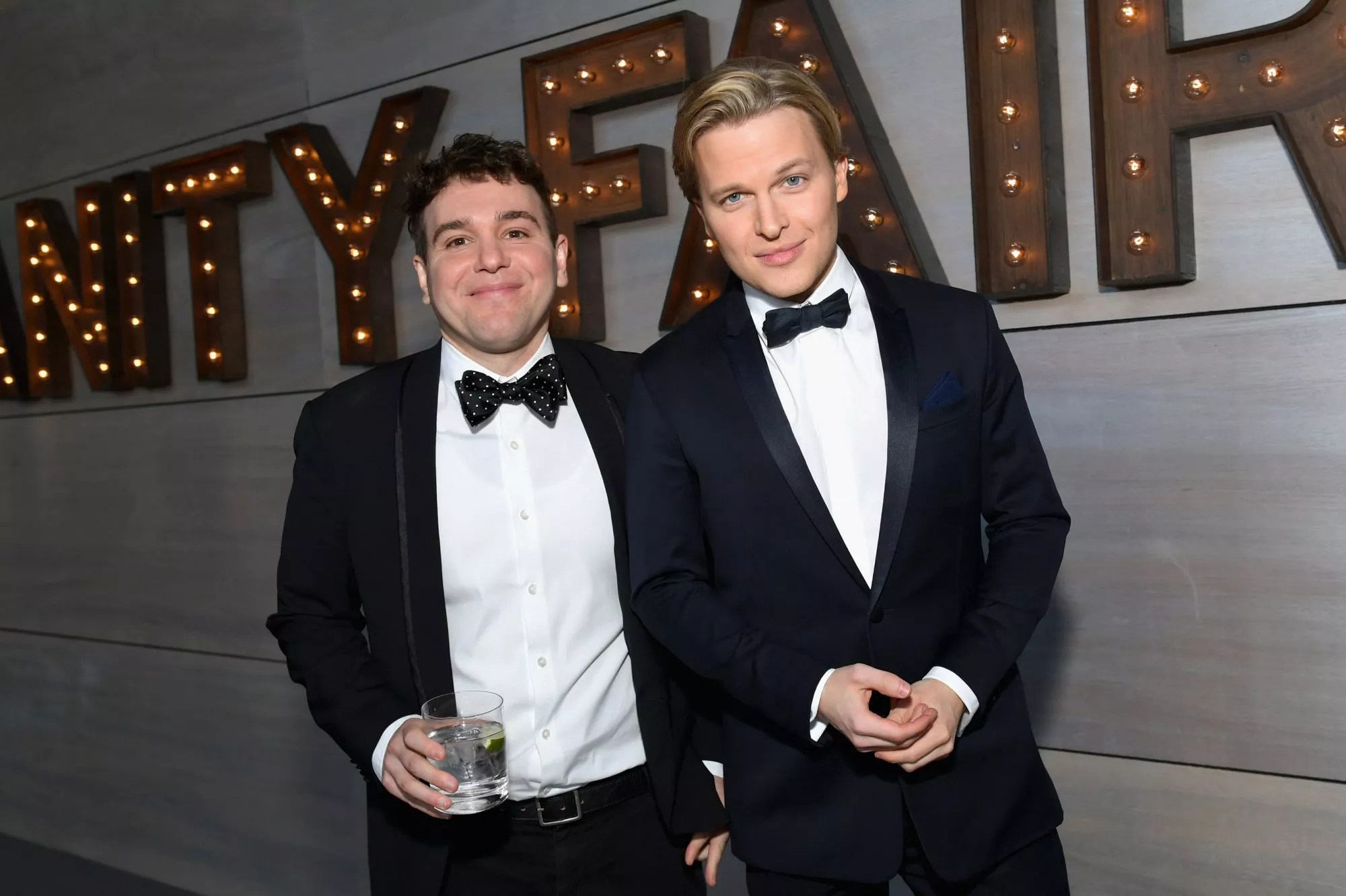 Jon Lovett (L) and Ronan Farrow