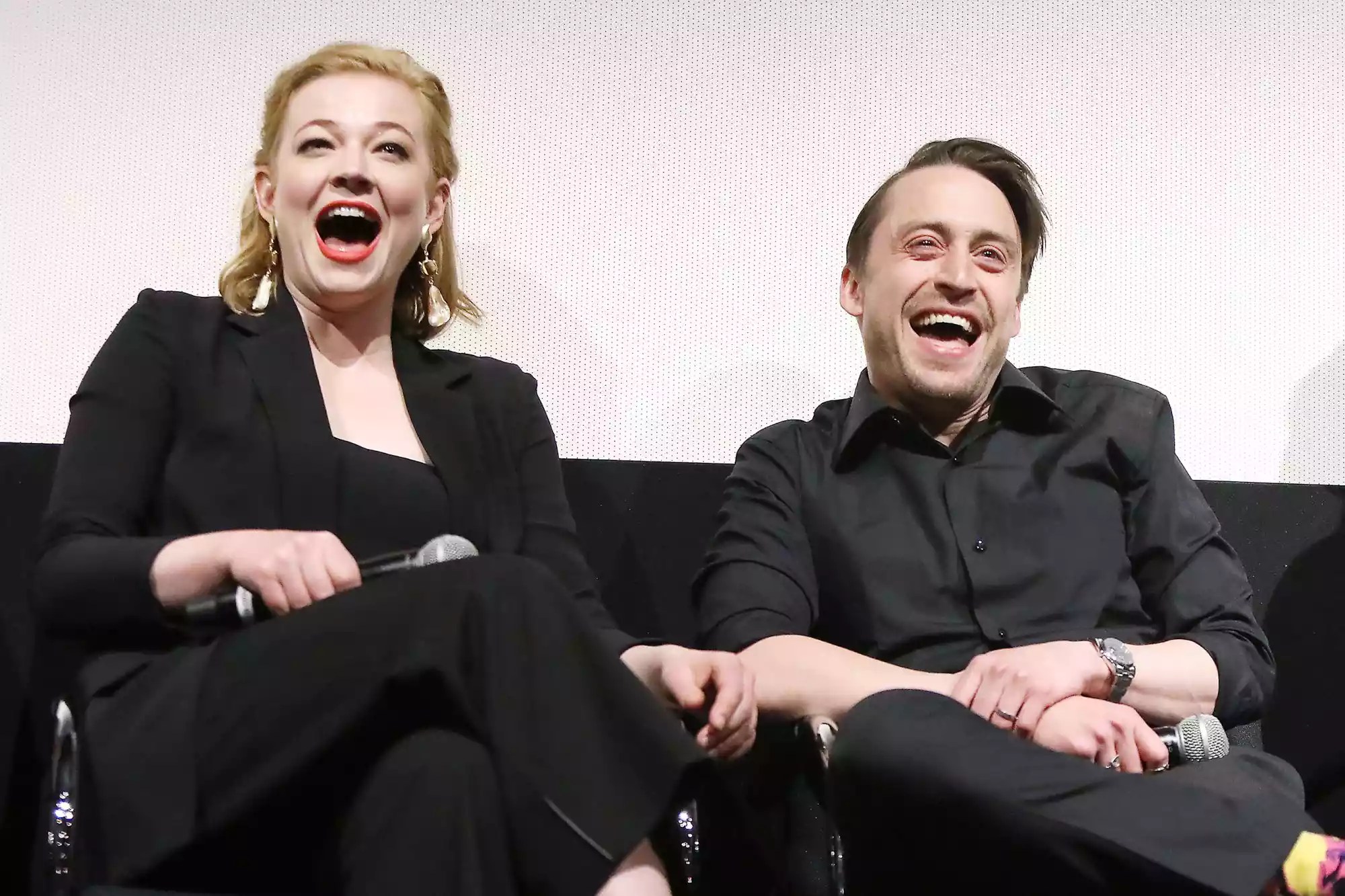 Sarah Snook and Kieran Culkin