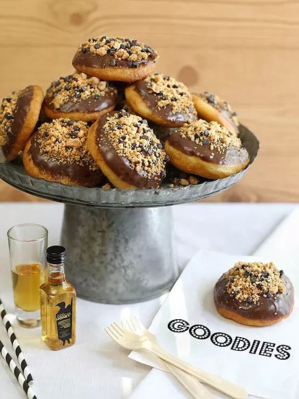 PEANUT BUTTER BOURBON DOUGHNUTS
