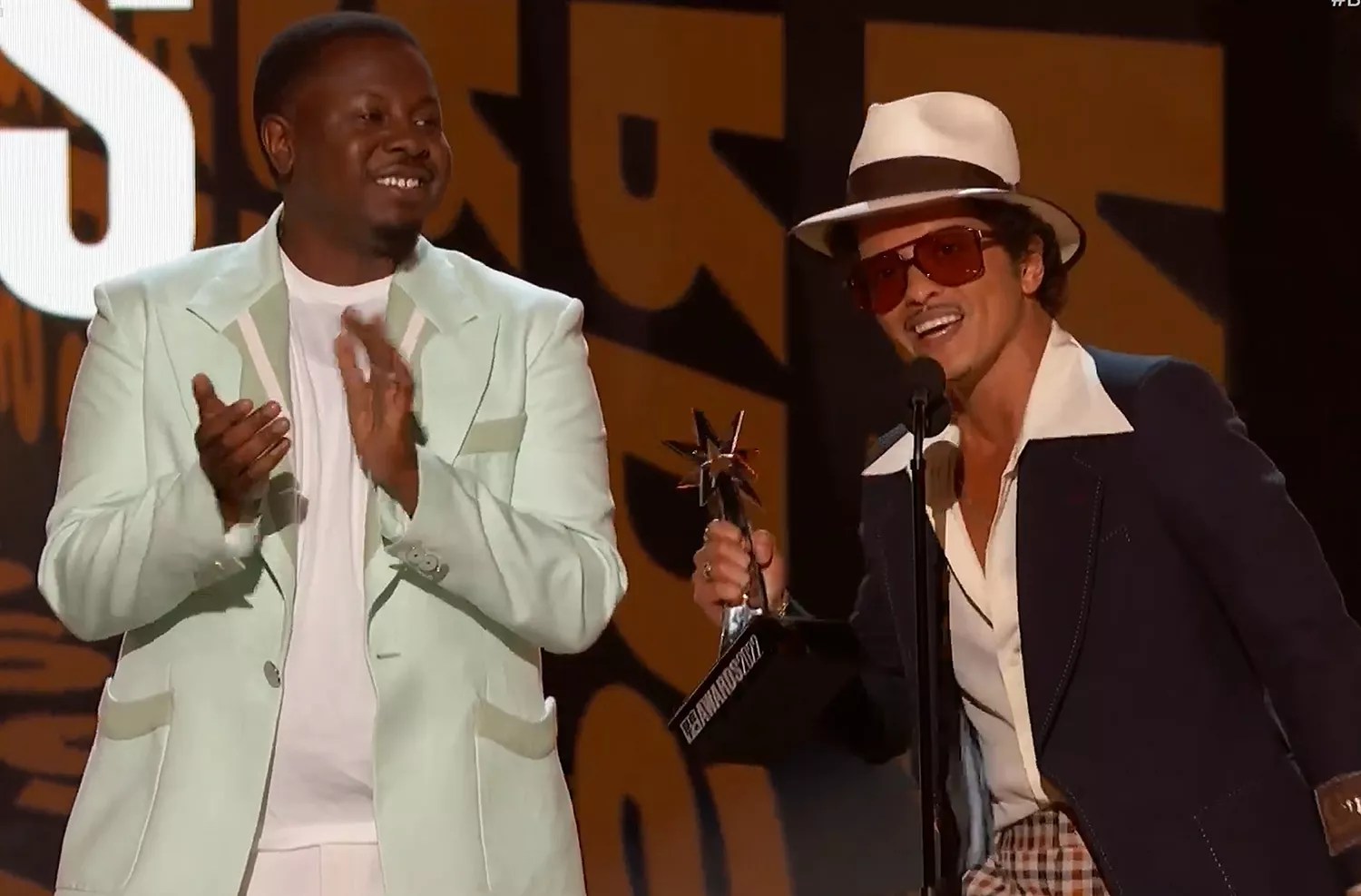 D&rsquo;Mile and Bruno Mars - BET Awards;Credit: BET