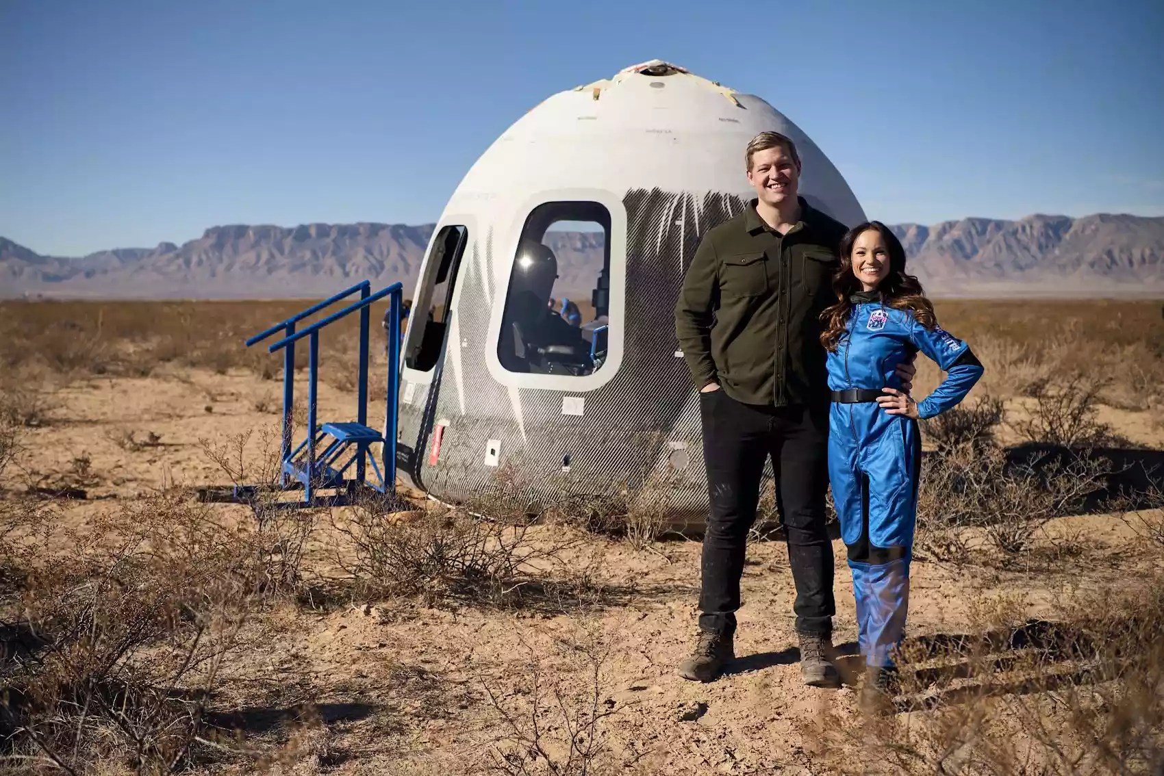 Emily Calandrelli space flight with Blue Orgin