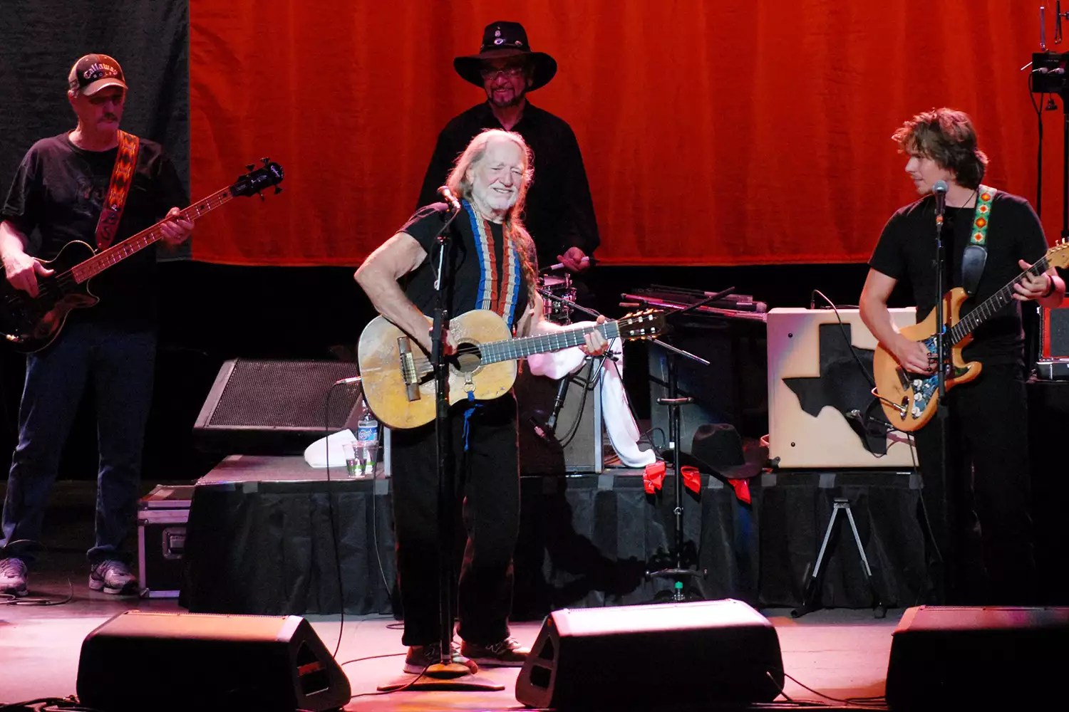 Paul English and Willie Nelson And Family perform at the Classic Center on January 21, 2010 in Athens, Georgia