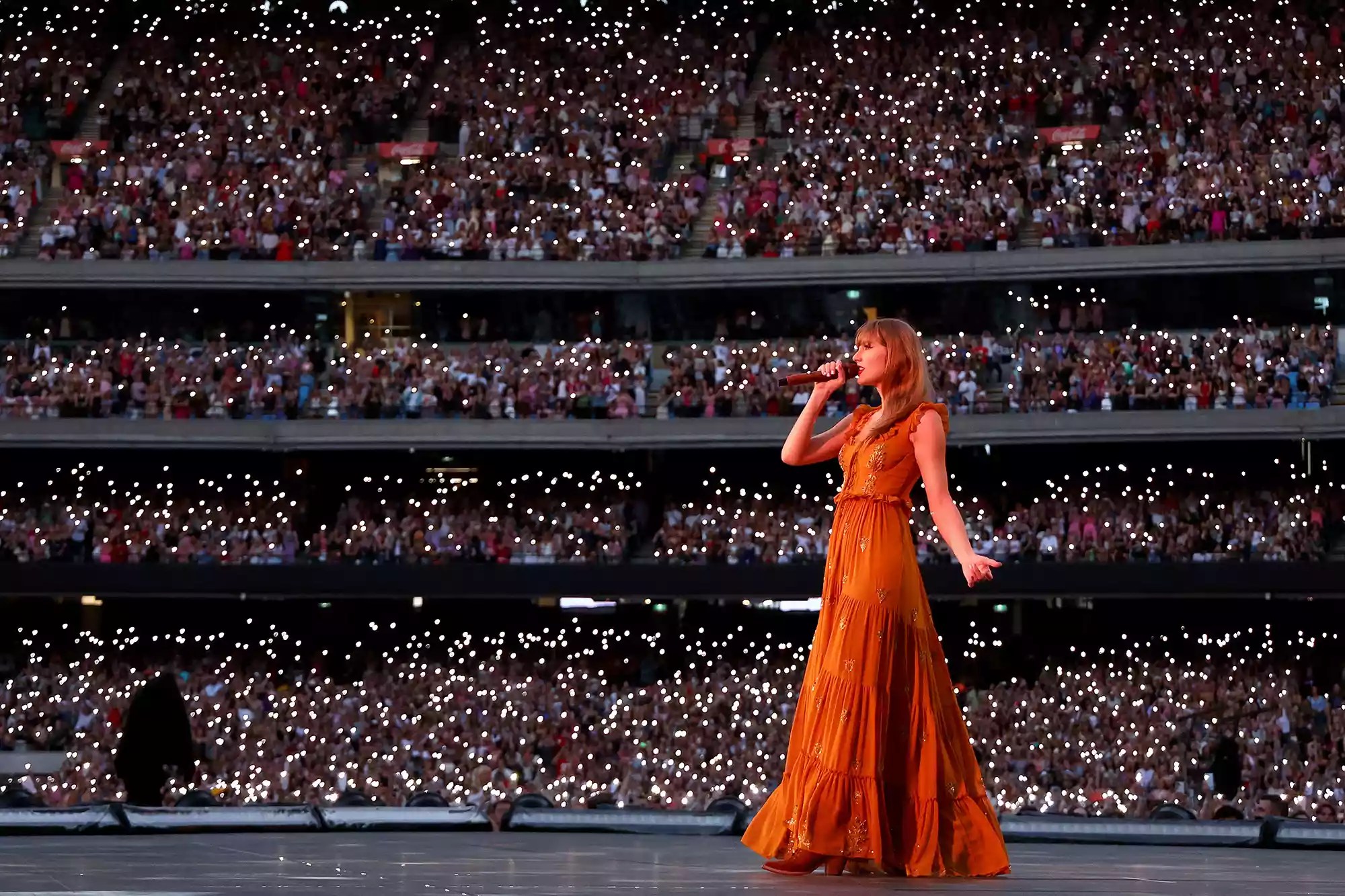 Taylor Swift performs at Melbourne Cricket Ground