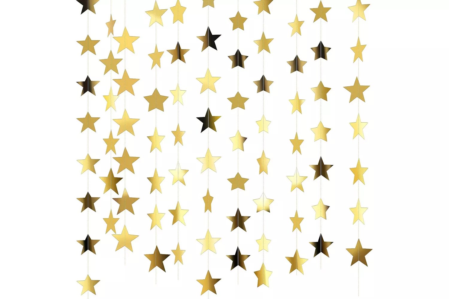 Patelai Glitter Star Garland Banner Decor