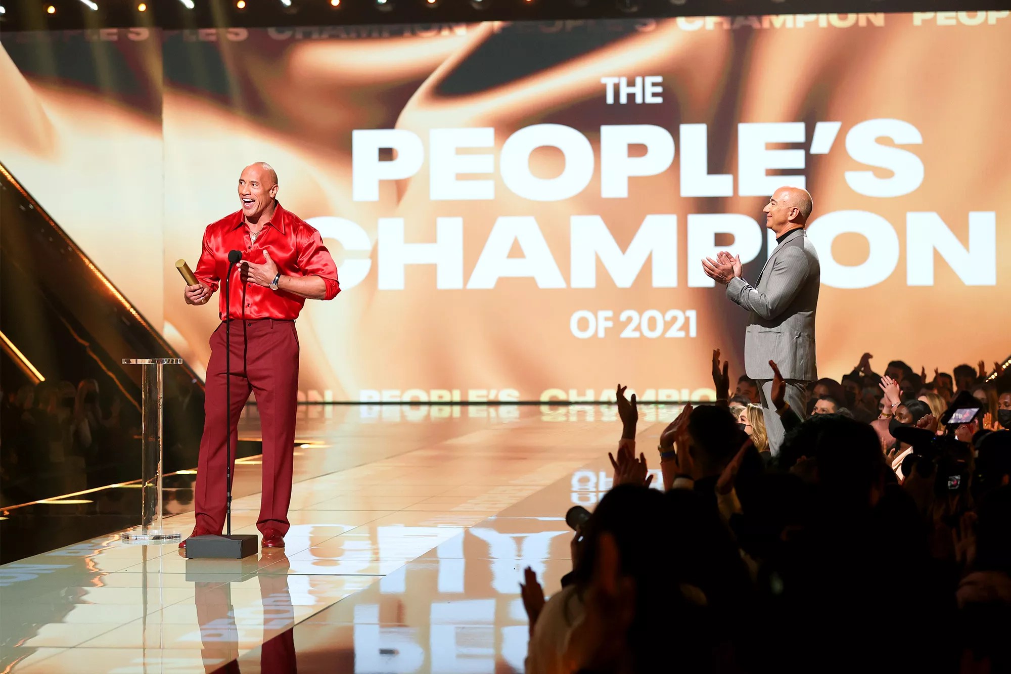 Dwayne Johnson, Jeff Bezos