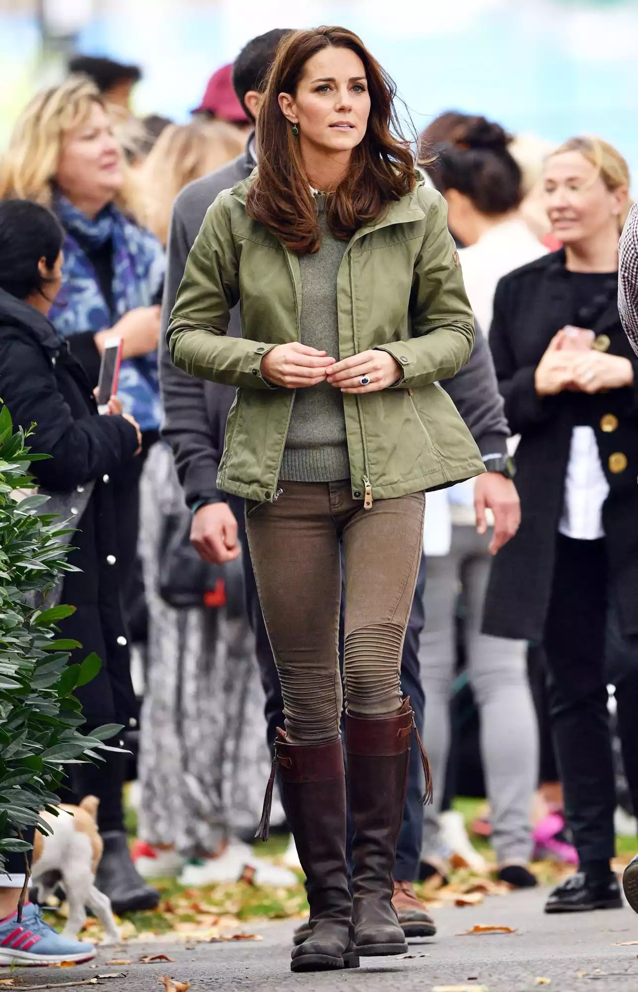 Catherine Duchess of Cambridge visits Sayers Croft Forest School, Paddington Recreation Ground, London, UK - 02 Oct 2018