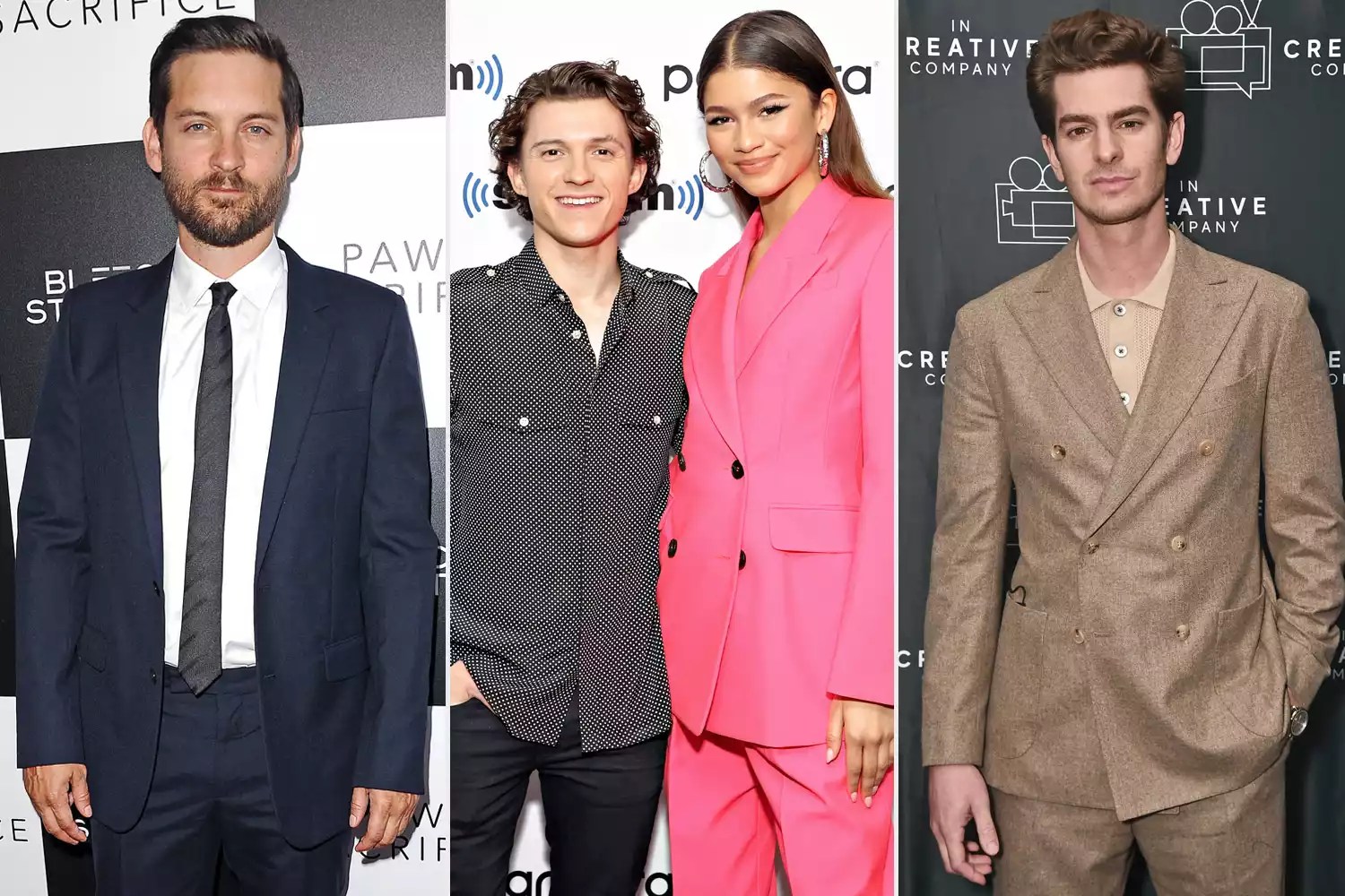 Tobey Maguire; Tom Holland and Zendaya; Andrew Garfield