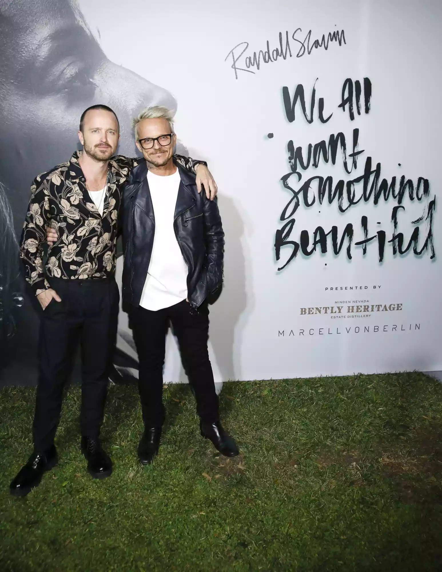 Aaron Paul supports Randall Slavin at the launch newest photography book hosted by Marcell Von Berlin