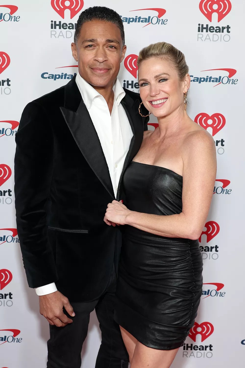 T. J. Holmes and Amy Robach attend KIIS FM&rsquo;s iHeartRadio Jingle Ball 2023 presented by Capital One at The Kia Forum on December 01, 2023