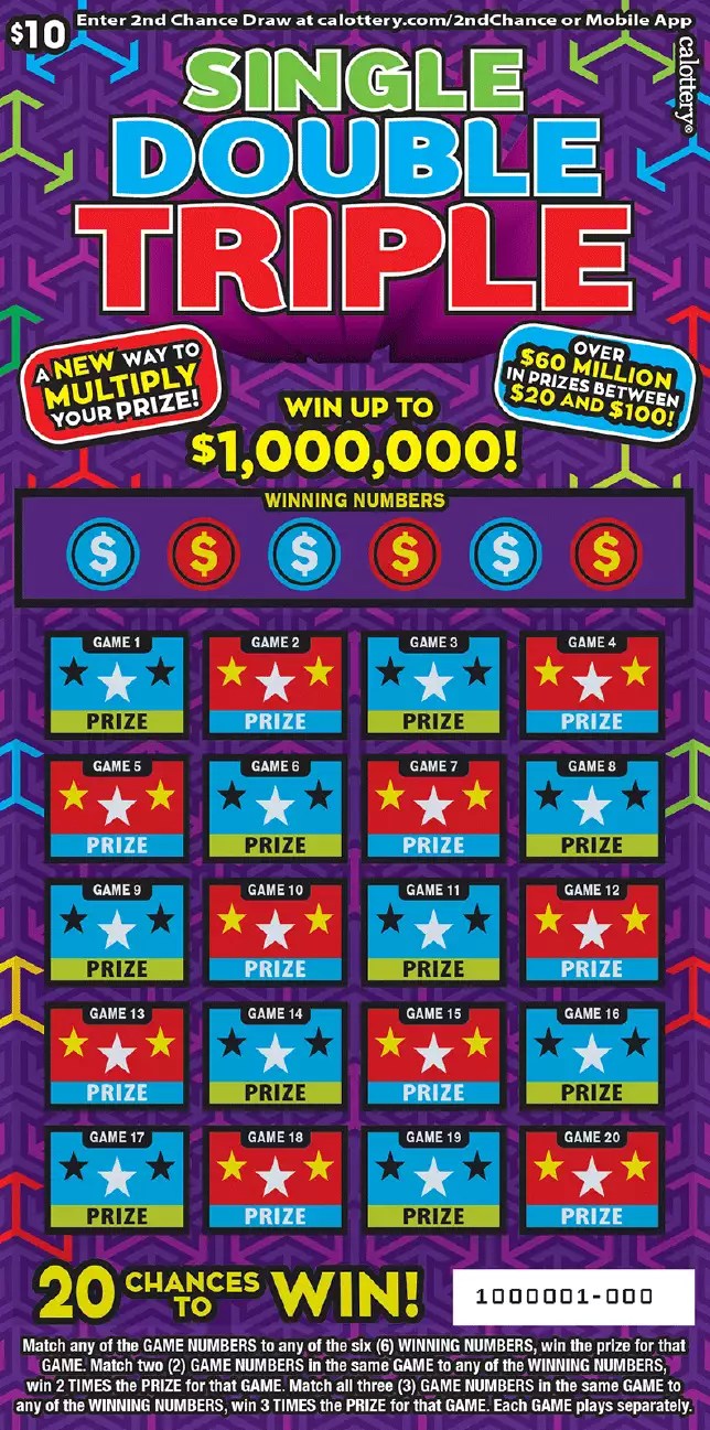 CA Lottery ticket