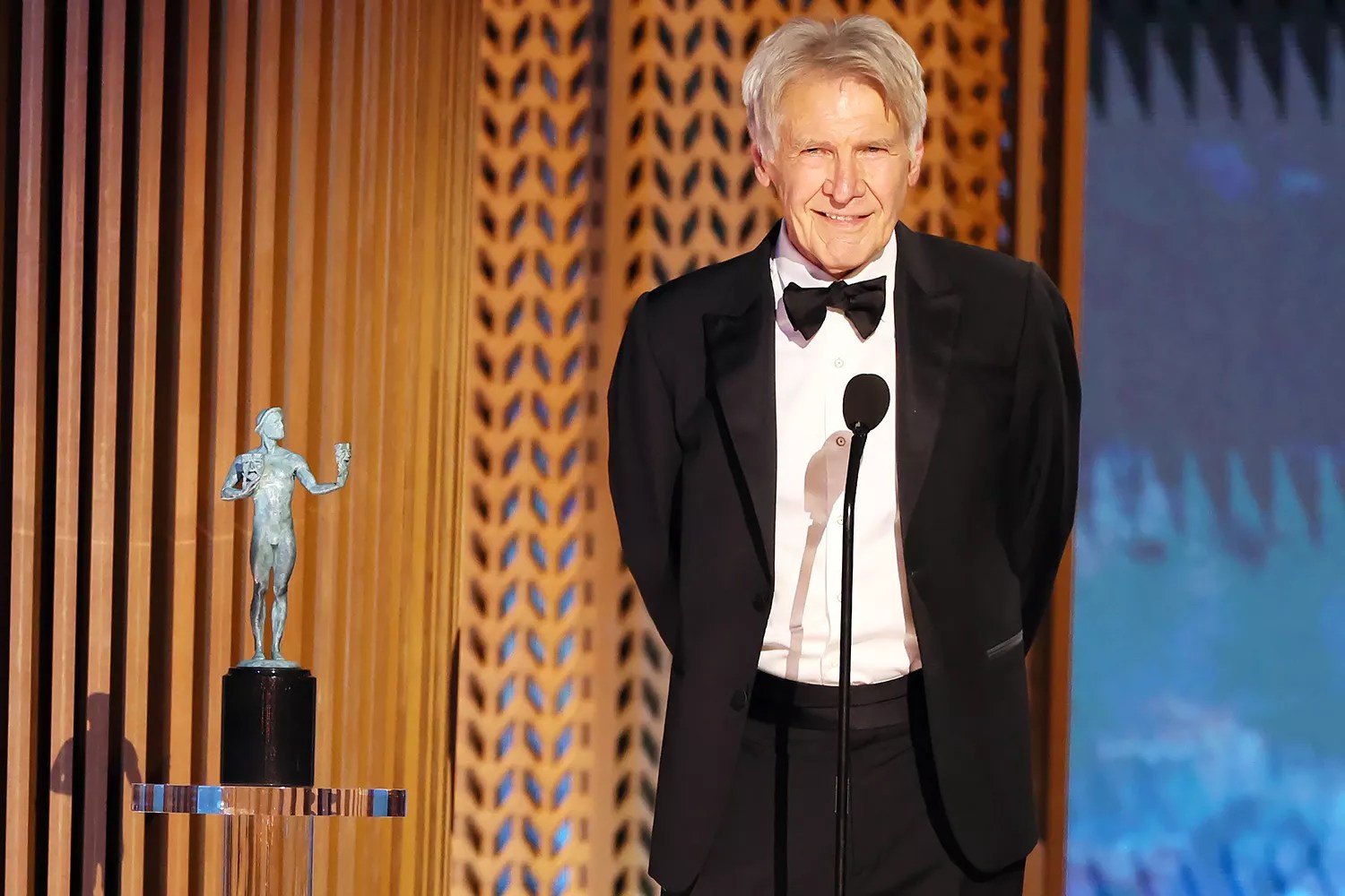 Harrison Ford at the 31st Screen Actors Guild Awards in Shrine Auditorium and Expo Hall in Los Angeles, CA, Sunday, Feb. 23, 2025