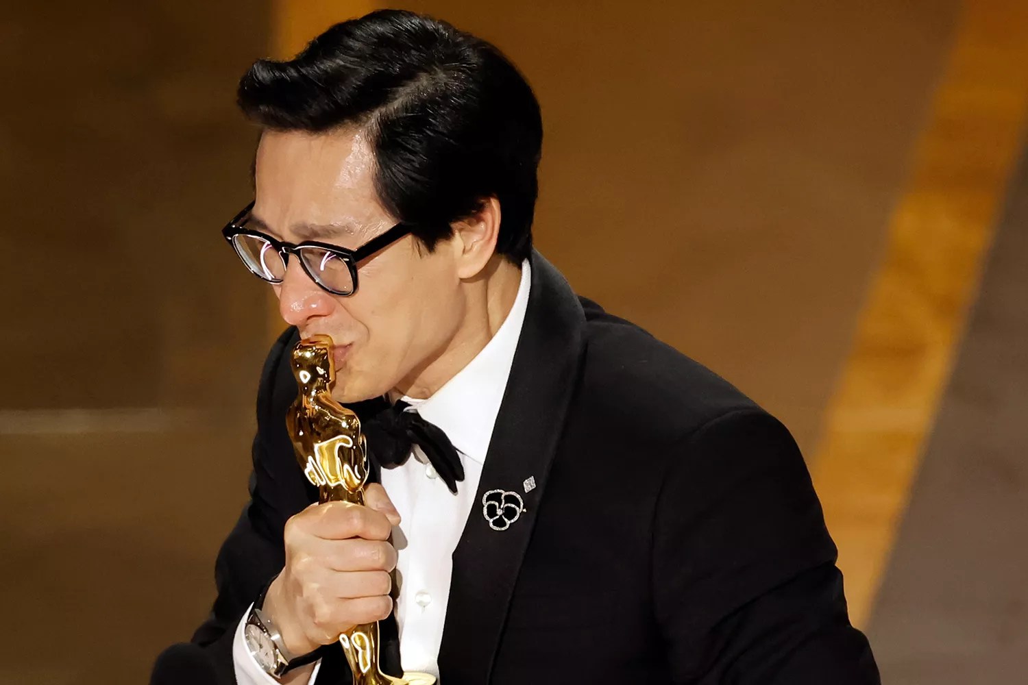 Ke Huy Quan accepts the Best Supporting Actor award &ldquo;Everything Everywhere All at Once&rdquo; onstage during the 95th Annual Academy Awards at Dolby Theatre on March 12, 2023 in Hollywood, California.