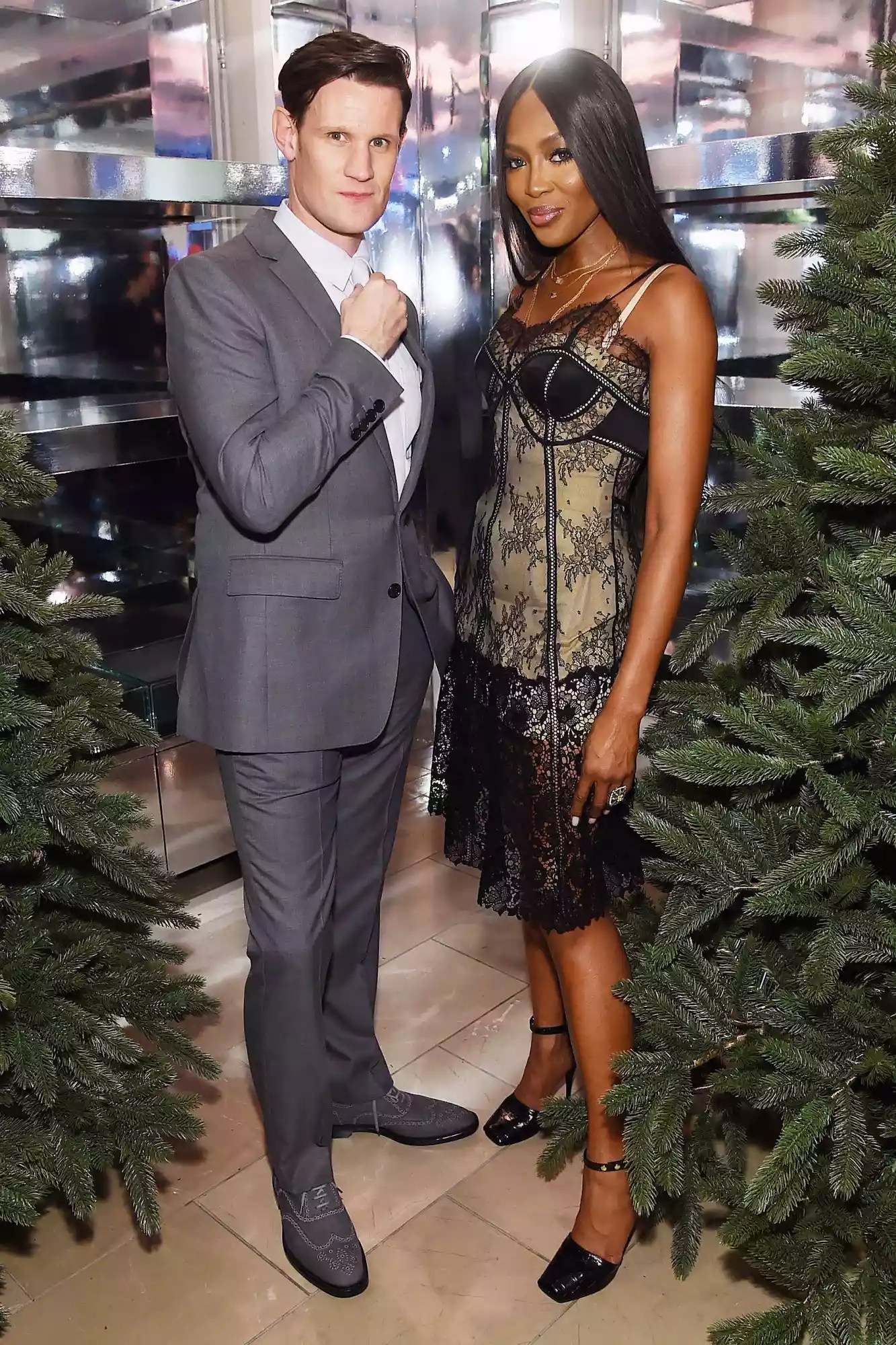 Naomi Campbell And Matt Smith Celebrate &ldquo;Close Your Eyes And Think Of Christmas&rdquo; In New York