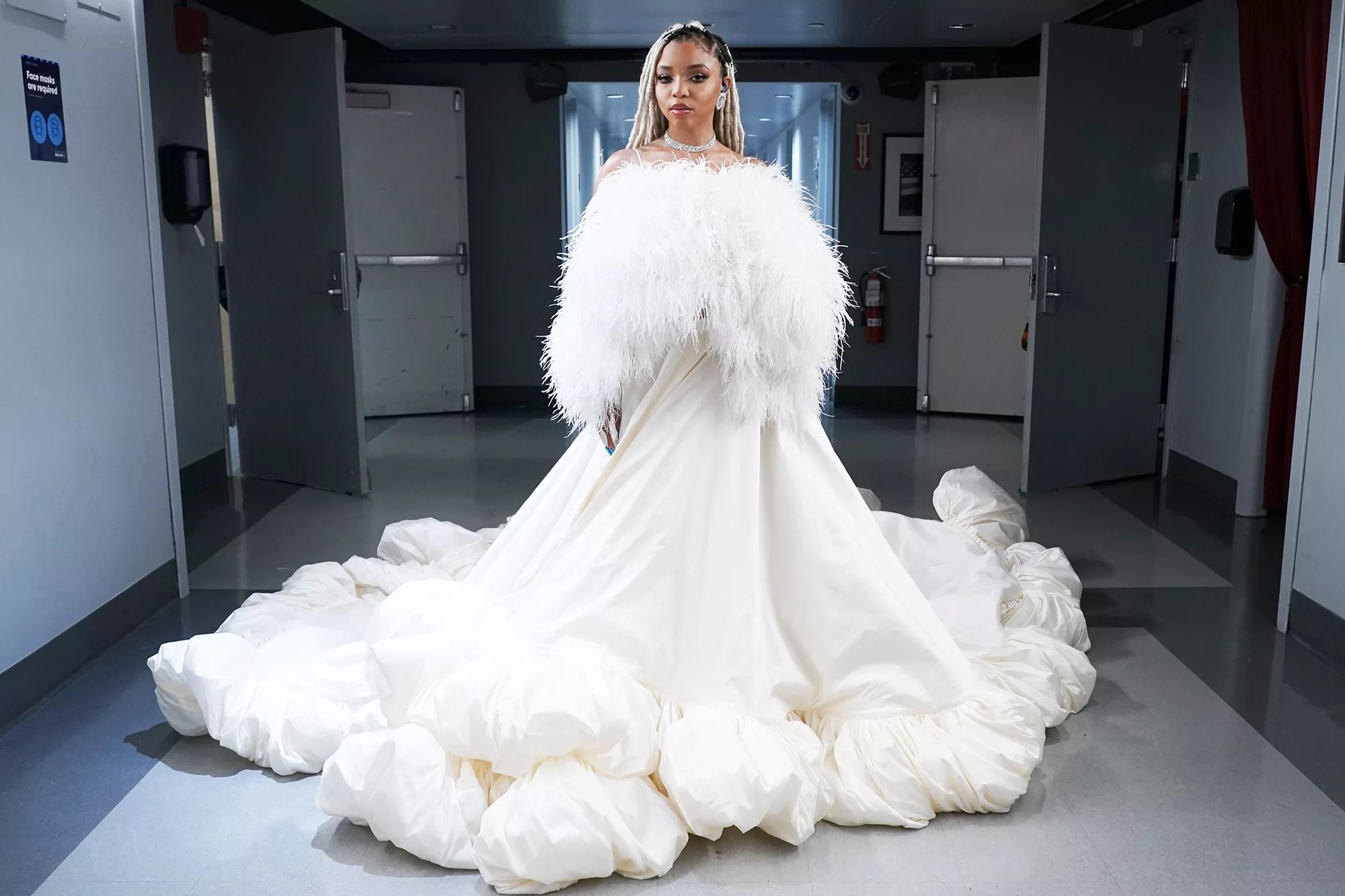 THE TONIGHT SHOW STARRING JIMMY FALLON &ndash; Episode 1534 &ndash; Pictured: Musical guest Chlöe backstage on Tuesday, October 12, 2021 &ndash;