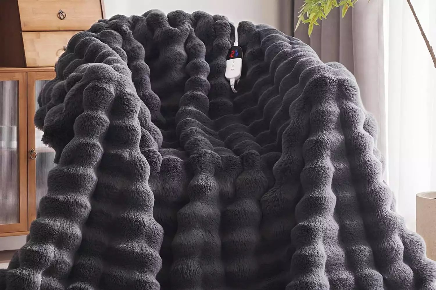 Heated Blanket Throw with 4 Hours Auto-Off 6