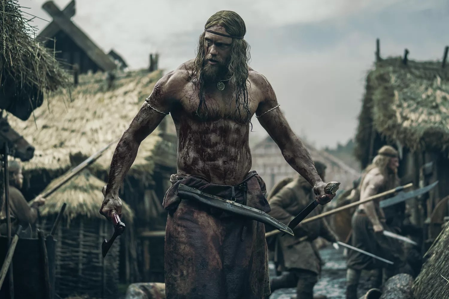 Alexander Skarsgård stars as Amleth in director Robert Eggers’ Viking epic THE NORTHMAN