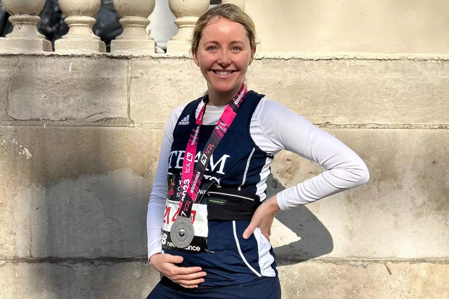 Taylor Riggs runs the marathon pregnant