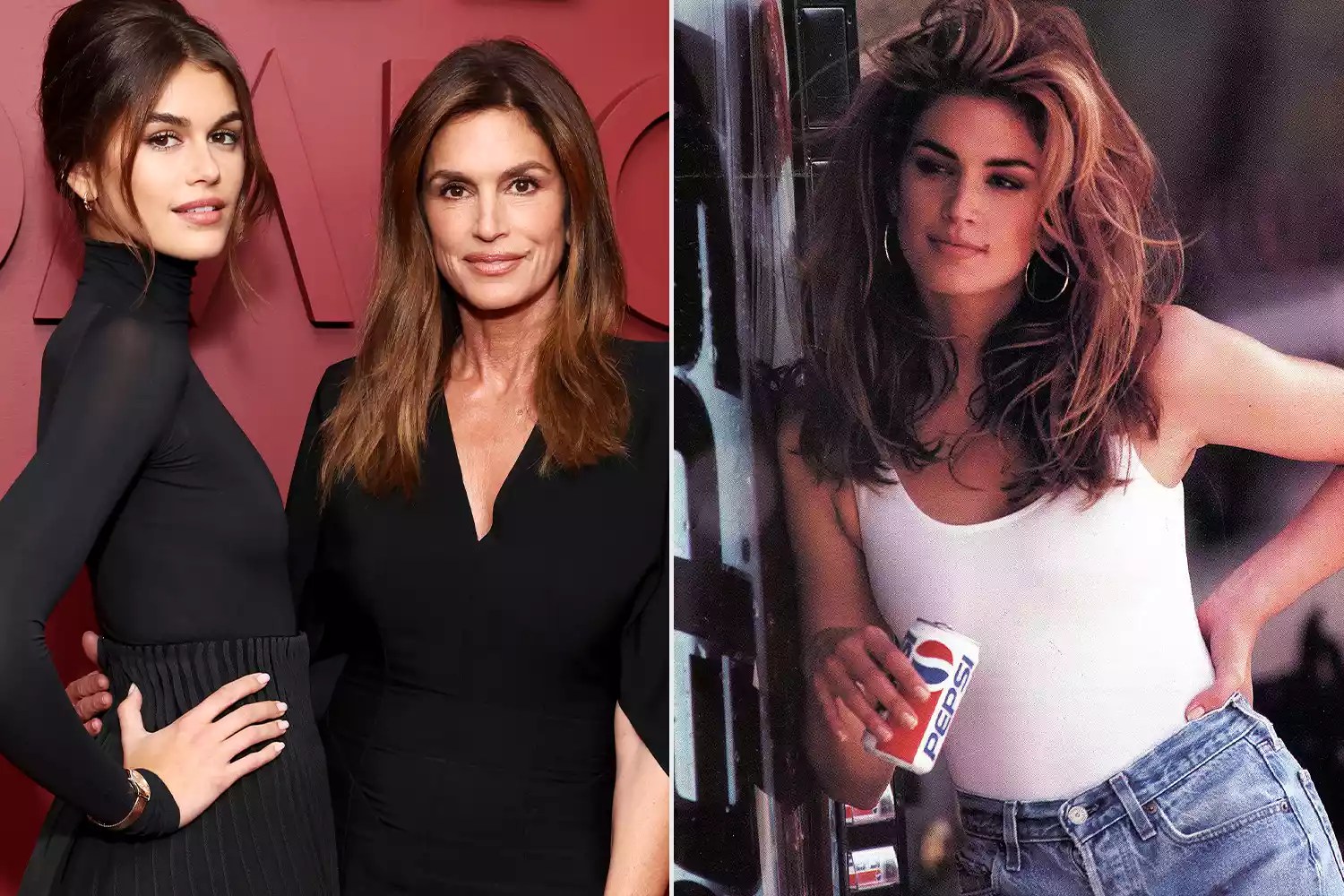 Cindy Crawford on Kaia Gerber Recreating a âNew Versionâ of Her âIconicâ 1992 Pepsi CommercialÂ