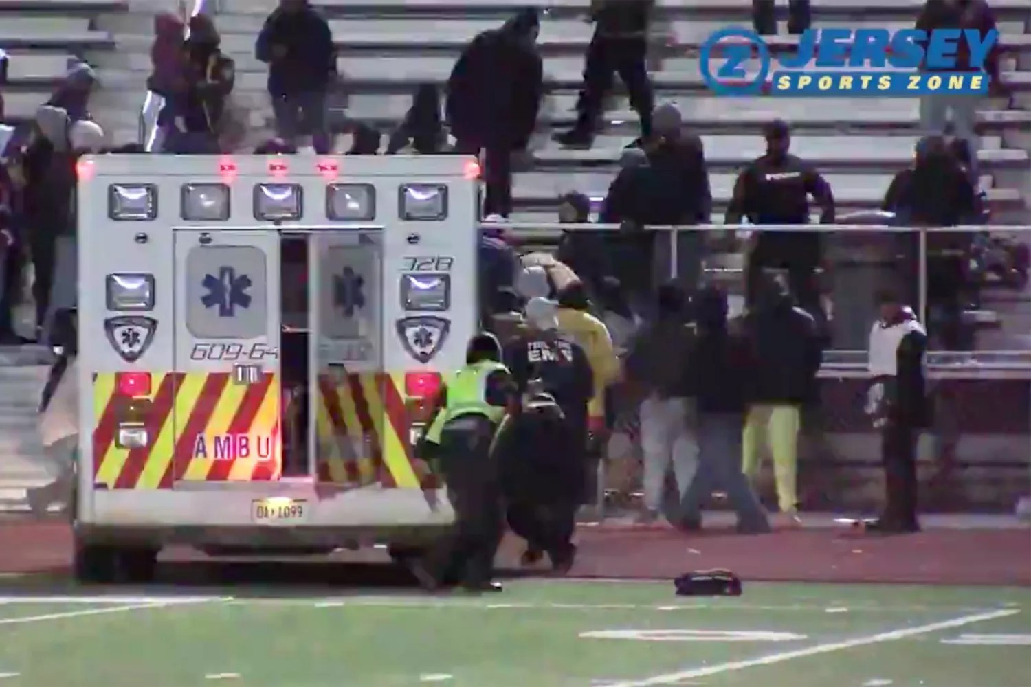 High School football game shooting