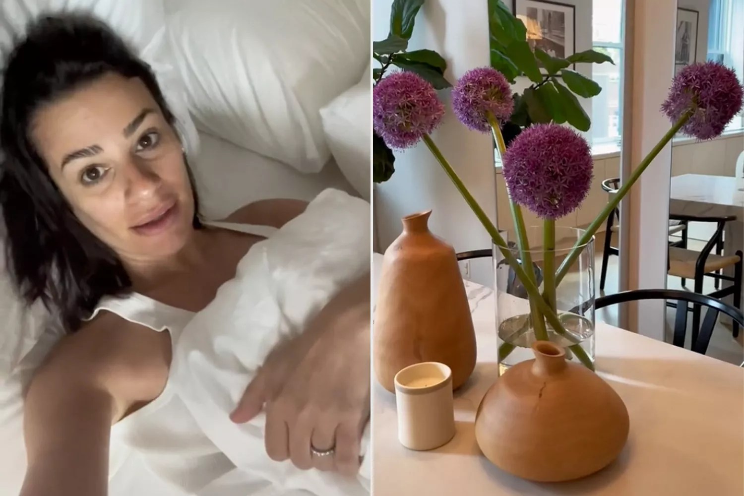 Lea Michele Shares a Glimpse Inside Her NYC Home During Pre-Show Morning Routine