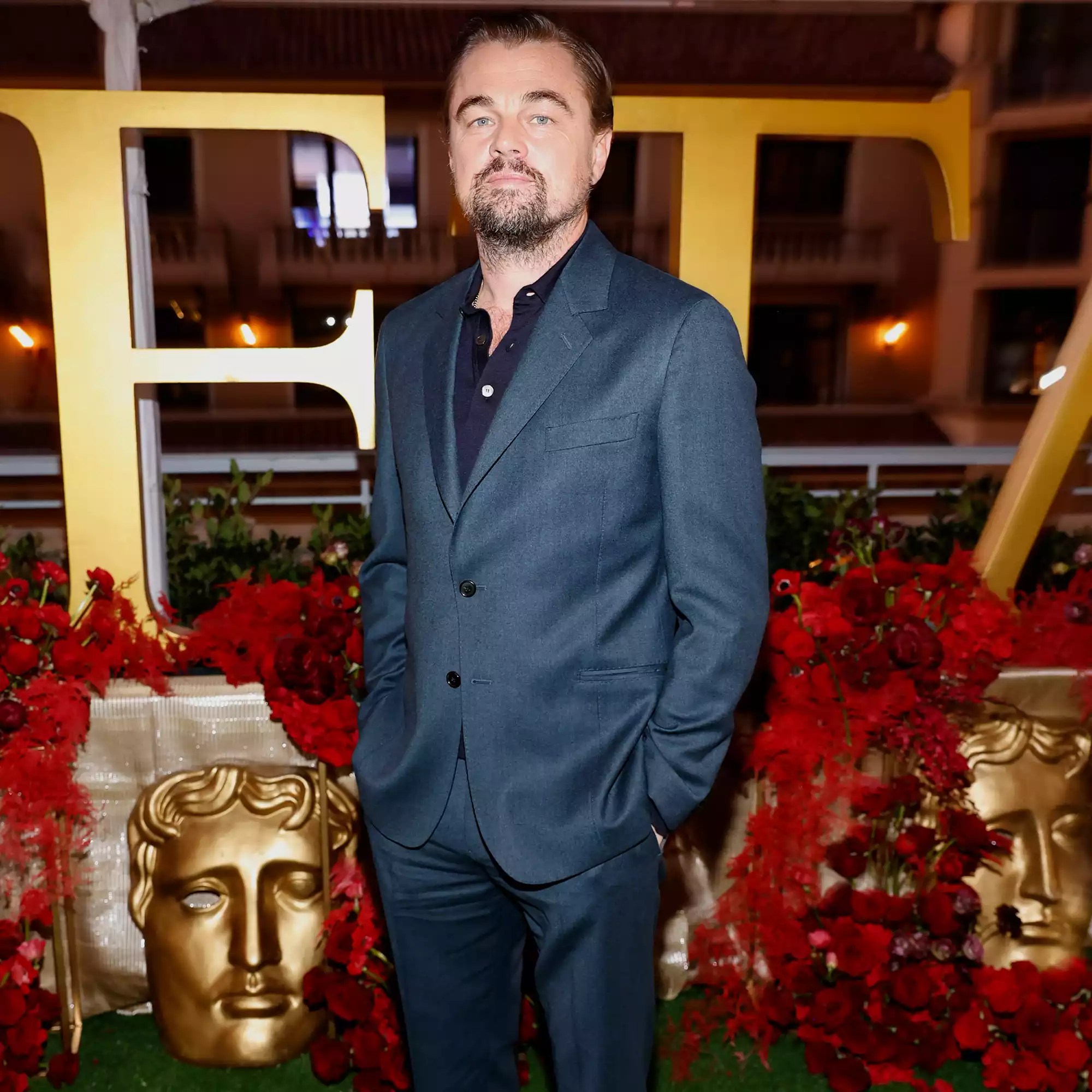Leonardo DiCaprio attends The BAFTA Tea Party presented by Delta Air Lines, Virgin Atlantic and BBC Studios Los Angeles Productions at The Maybourne Beverly Hills