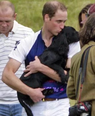 Prince William with dog