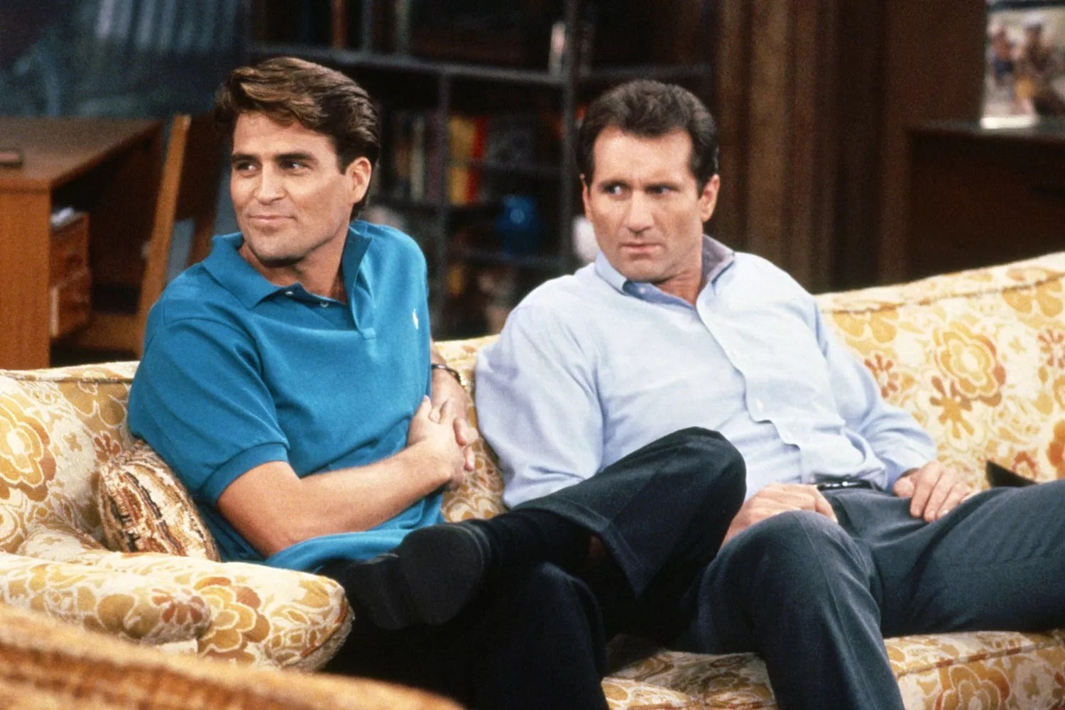 MARRIED&hellip;WITH CHILDREN, (aka MARRIED WITH CHILDREN), from left: Ted McGinley, Ed O&rsquo;Neill, 1987-1997.
