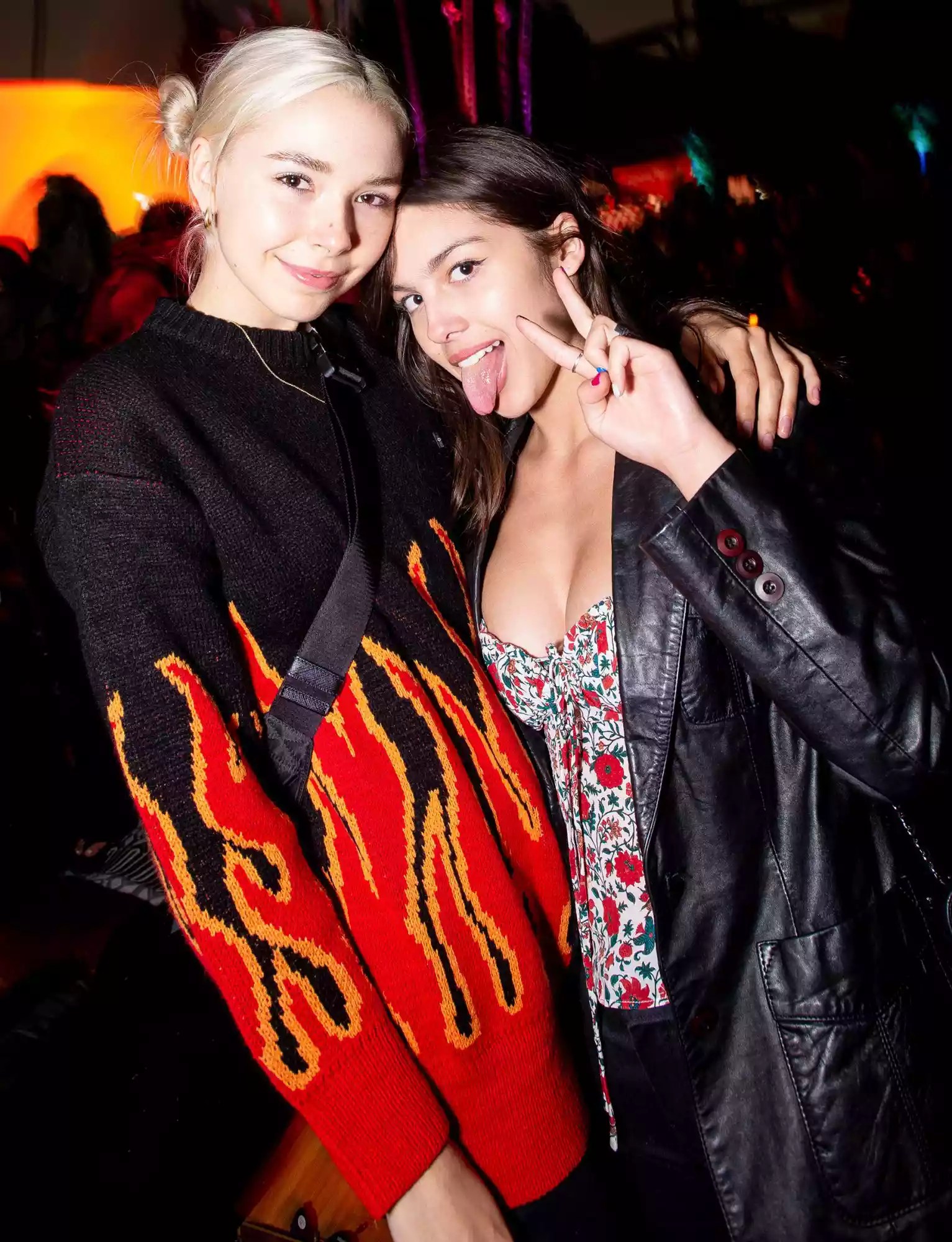 Olivia Rodrigo and Lydia Night attend Cinesipa’s annual slumber party screenings of Scream 1 + 2 at Hollywood Forever