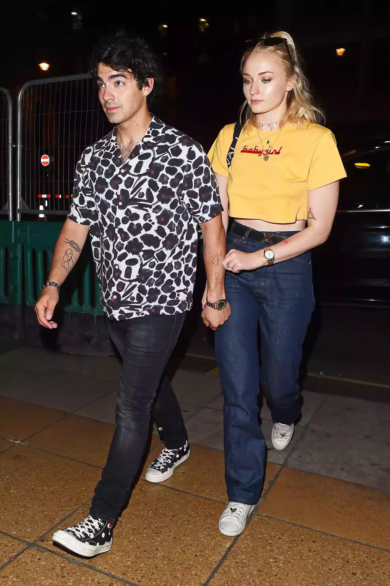 Nick Jonas and Joe Jonas double date with their girlfriends at 34 Restaurant