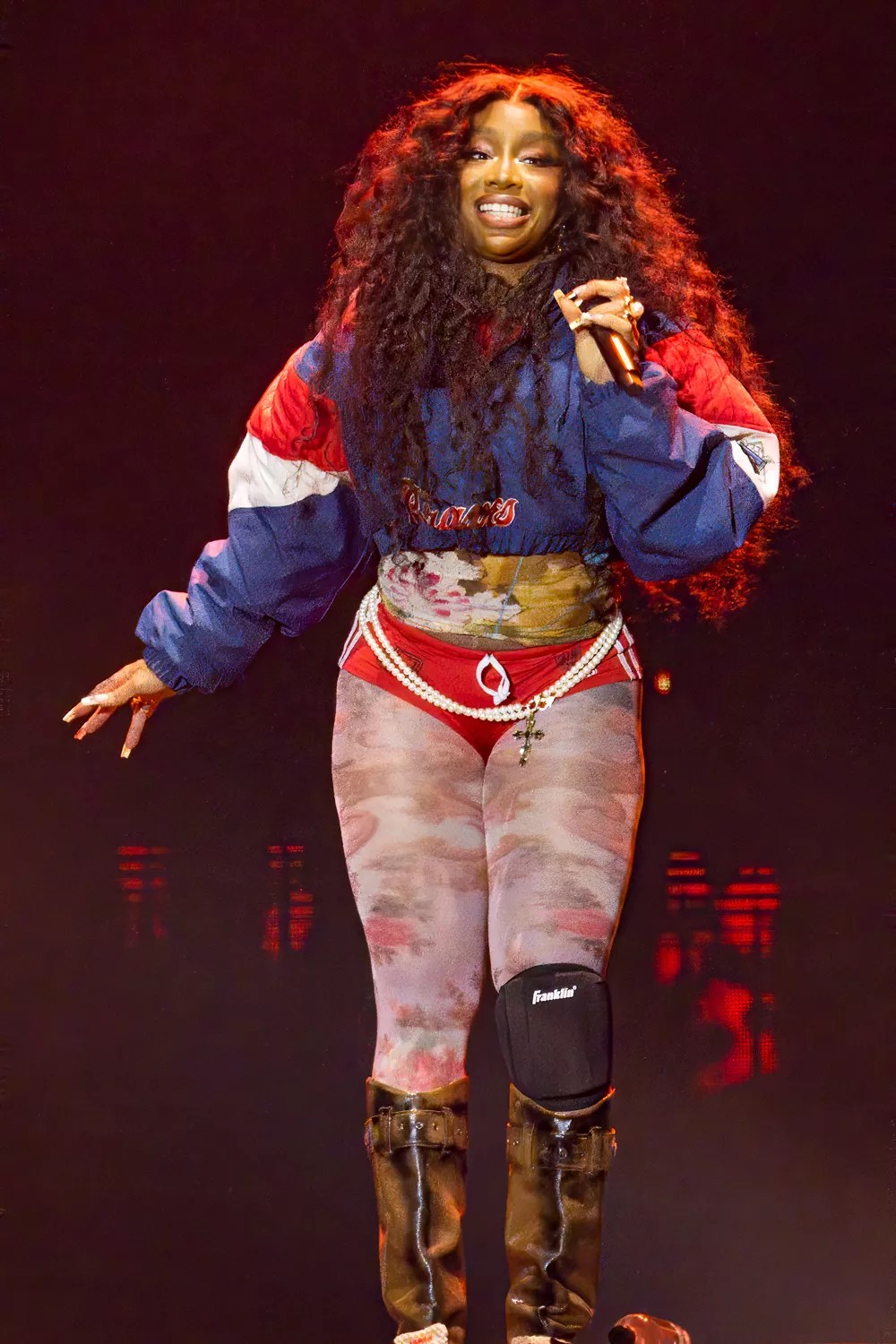 SZA performs during the 2024 Dreamville Music Festival at Dorothea Dix Park on April 06, 2024 in Raleigh, North Carolina.