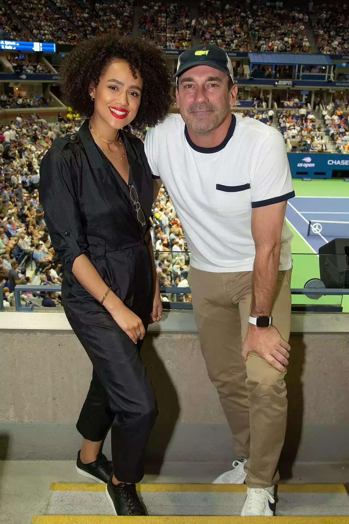 Nathalie Emmanuel and Jon Hamm