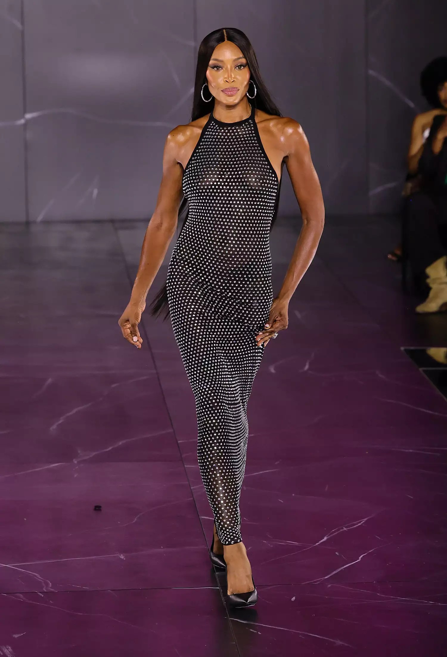 Naomi Campbell during PrettyLittleThing x Naomi Campbell - Runway at Cipriani 25 Broadway on September 05, 2023 in New York City