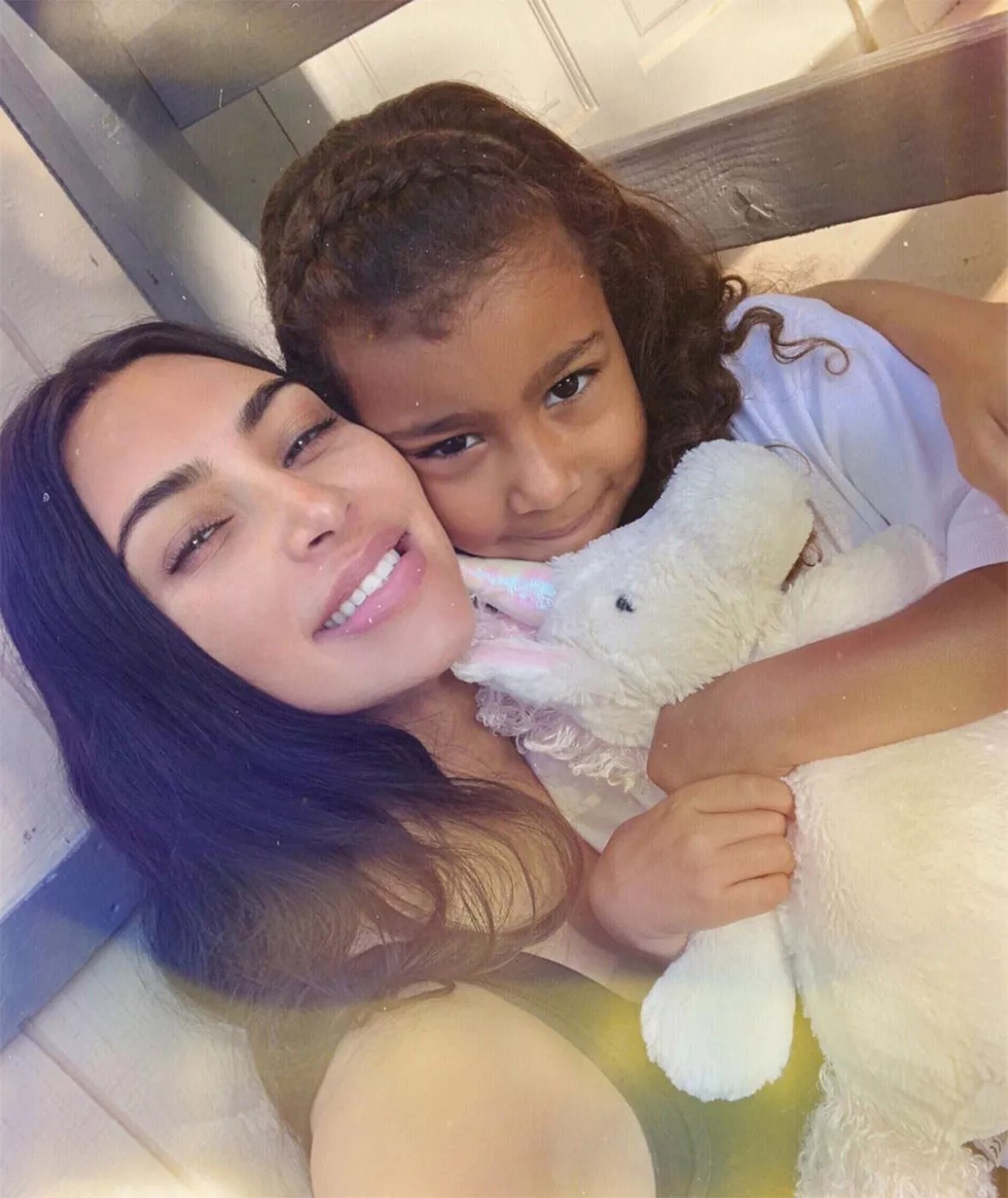 Kim Kardashian and North