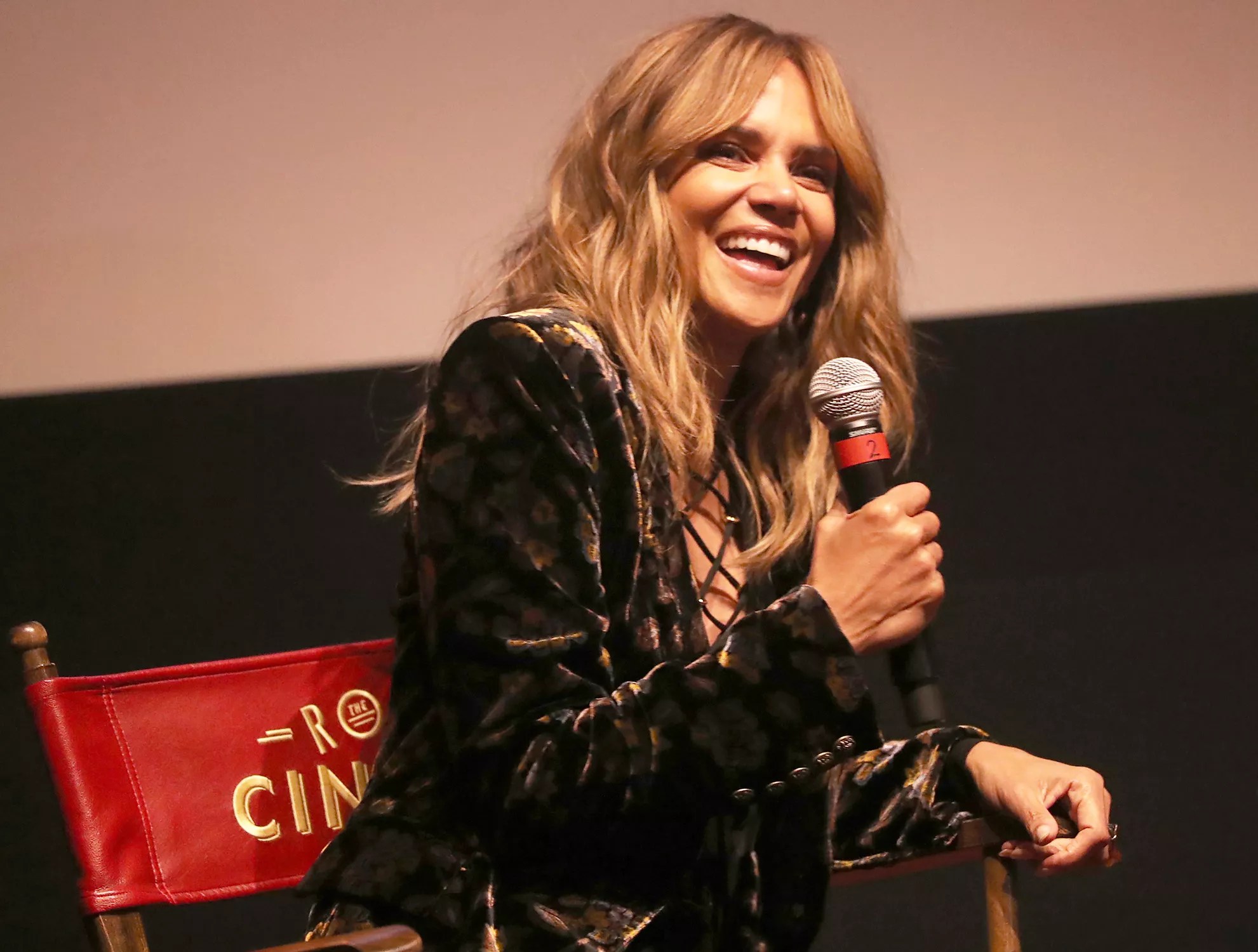Halle Berry speaks onstage during the &ldquo;Bruised&rdquo; New York Screening at Roxy Hotel on November 19, 2021 in New York City.