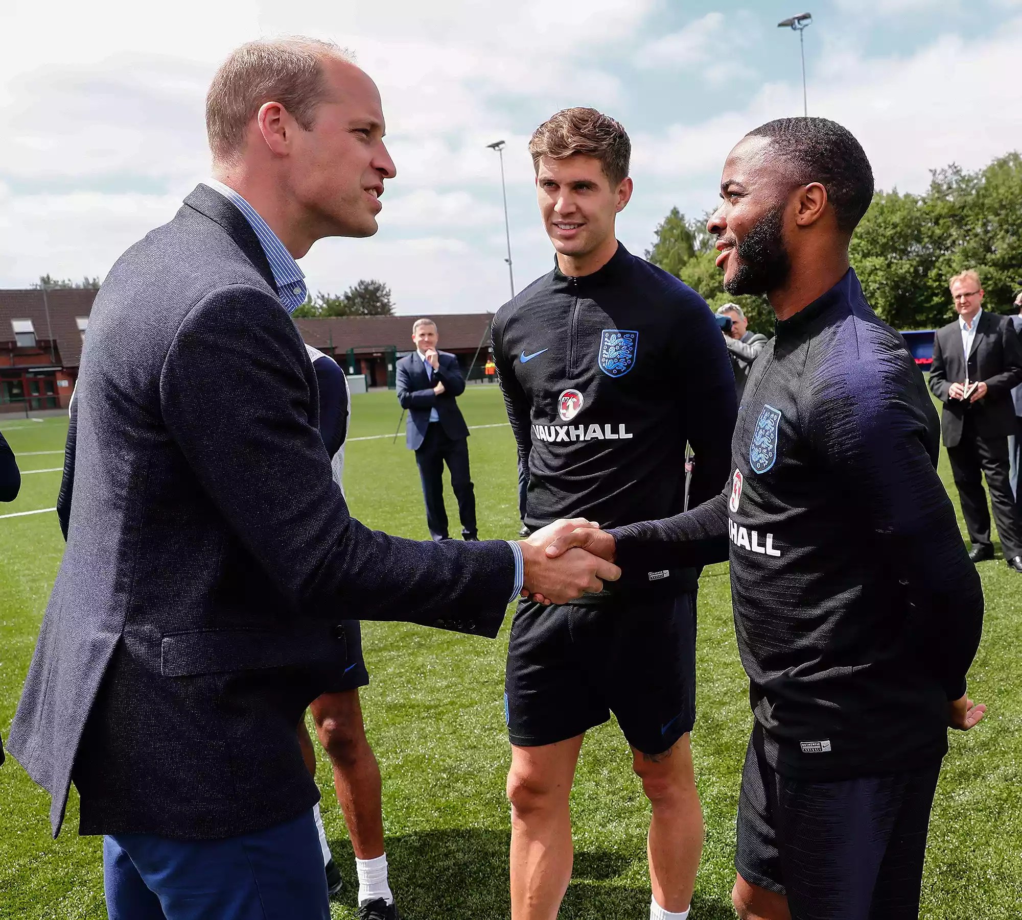 Prince William visits the England Men&rsquo;s Senior Team, West Riding County Football Association, Leeds, UK - 07 Jun 2018